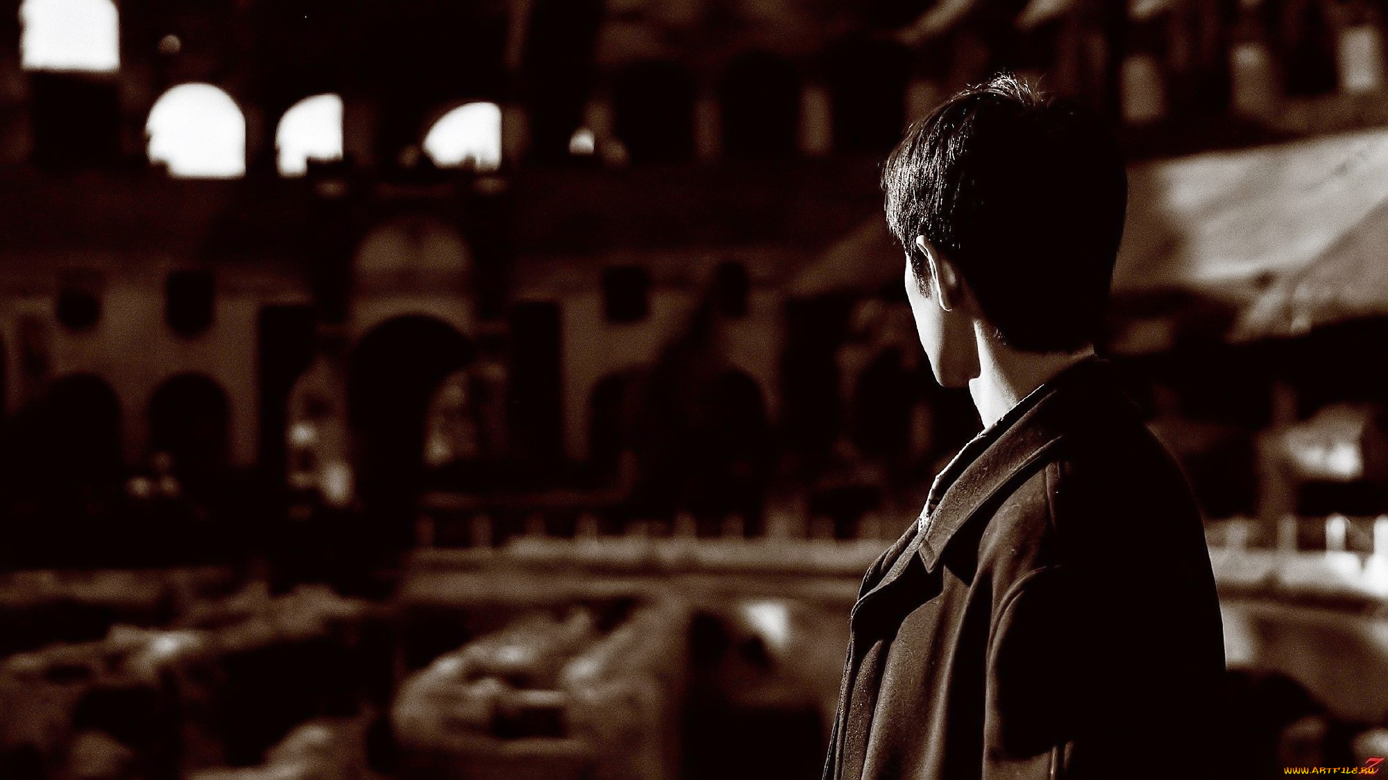 мужчины, xiao, zhan, актер, пальто, колизей