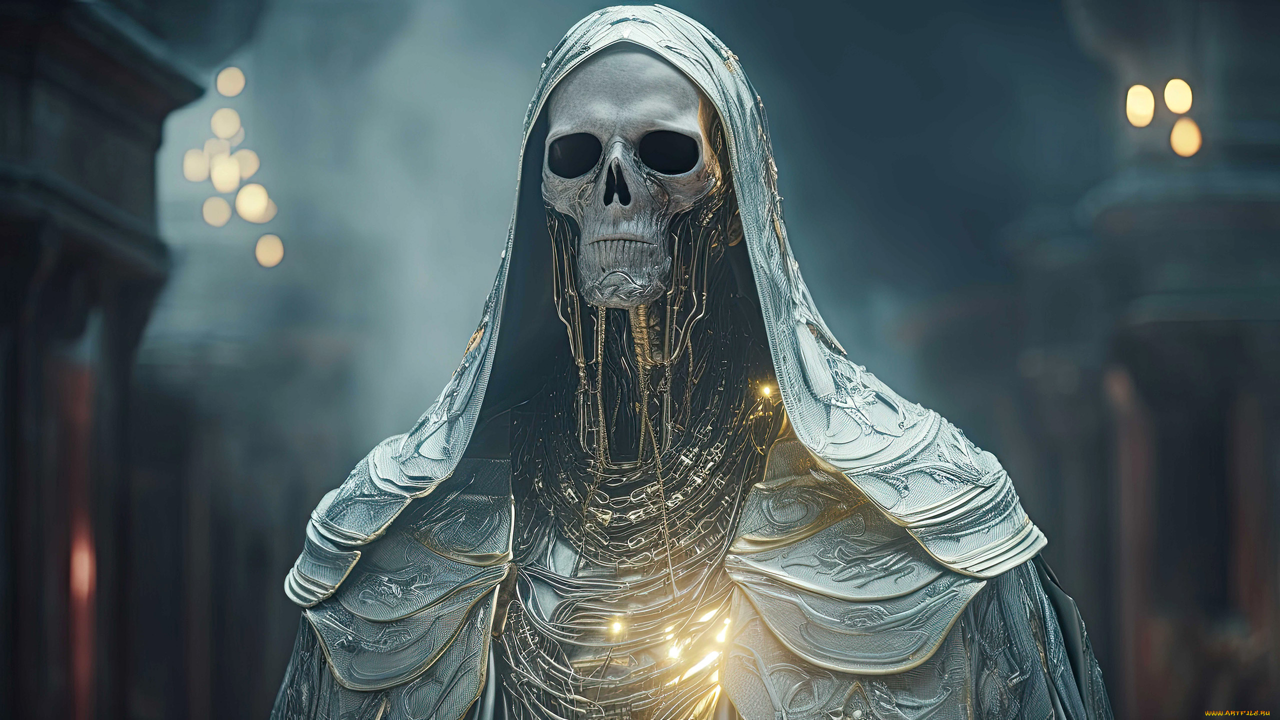 фэнтези, нежить, нейросети, графика, нейроарт, ai, art, нейронные, сети, рисунки, нейро, искусство, череп