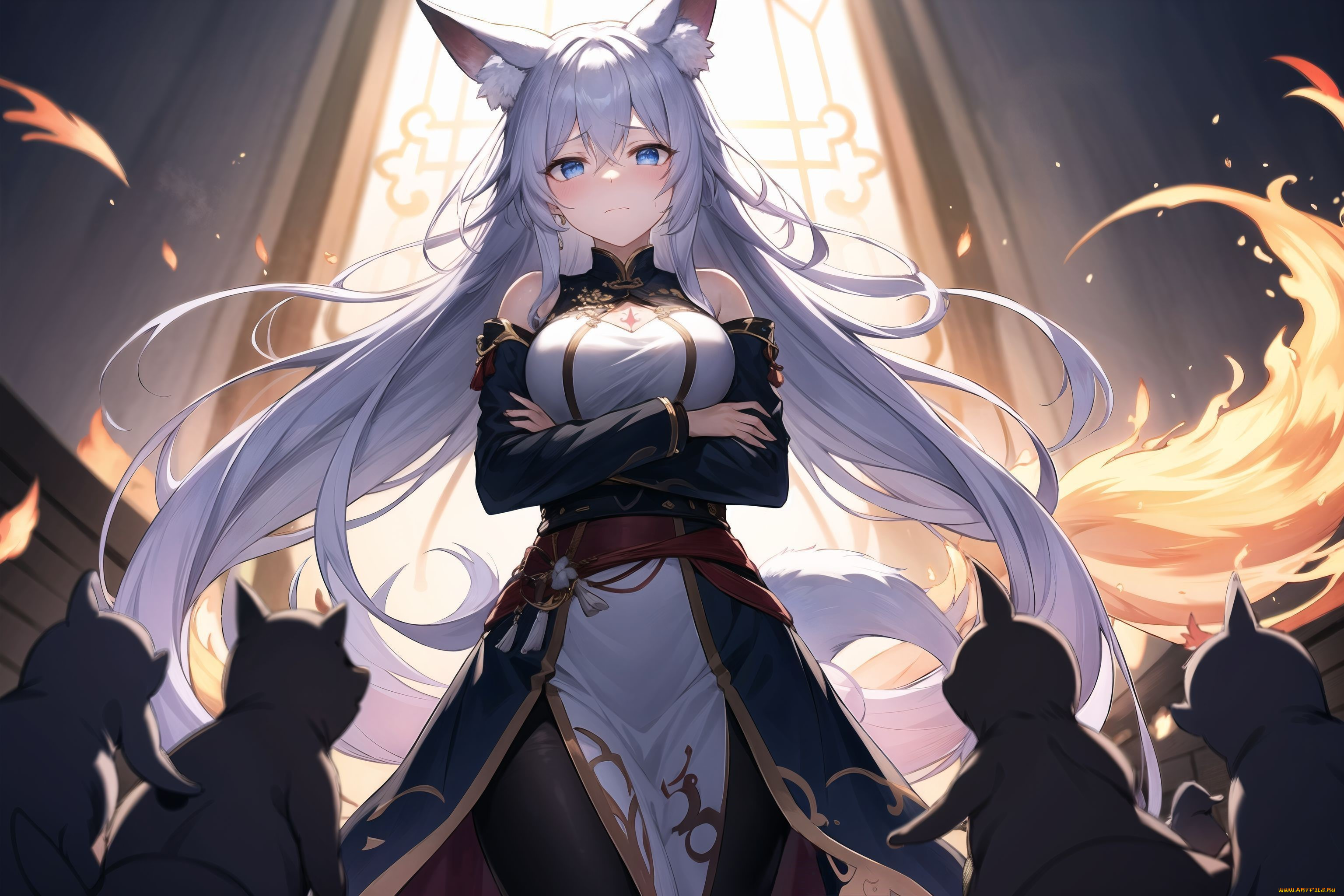 аниме, животные, , существа, нейросети, графика, нейроарт, ai, art, нейронные, сети, рисунки, нейро, искусство, девушка, с, ушками