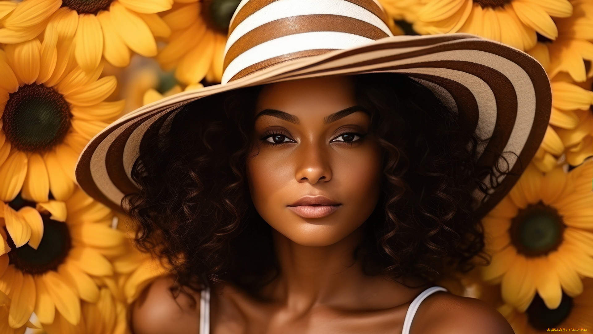 3д, графика, портреты, и, лица, , portraits, and, faсes, брюнетка, шляпа