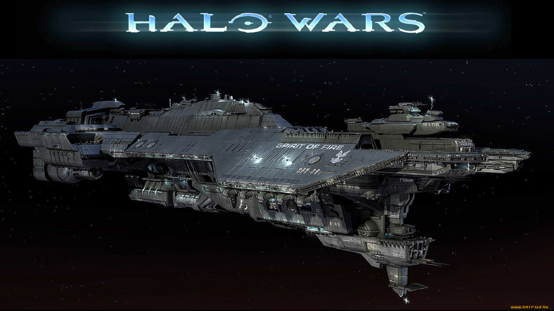 видео, игры, halo, wars, космический, корабль, космос, звезды