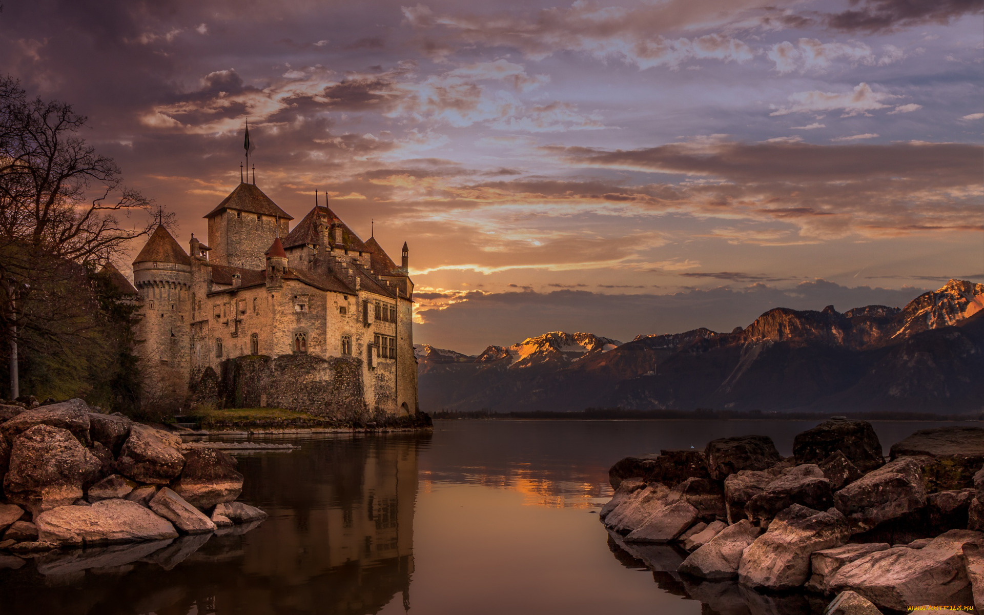 chateau, de, chillon, switzerland, города, шильонский, замок, , швейцария, chateau, de, chillon