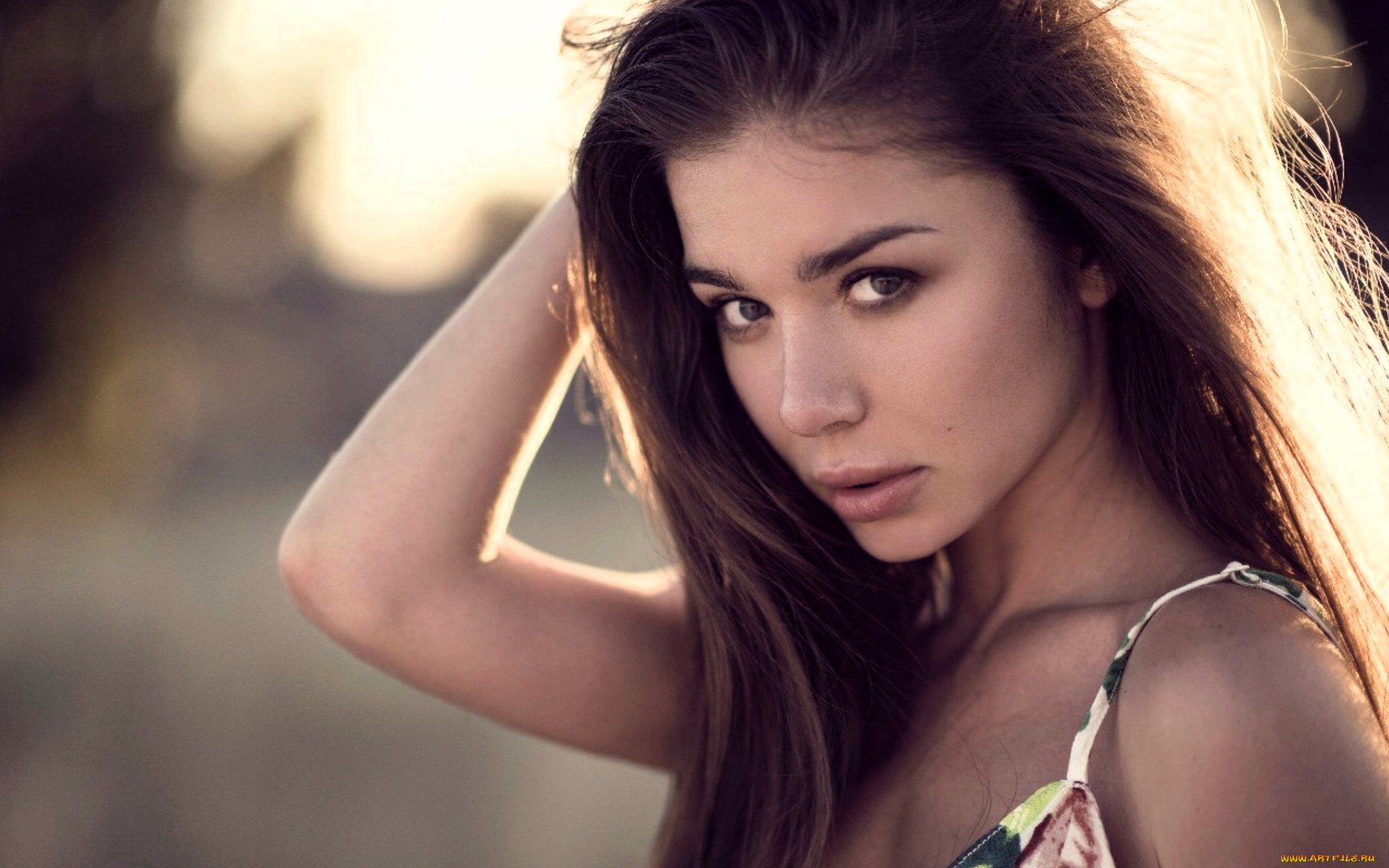 девушки, -, лица, , портреты, шатенка, лицо