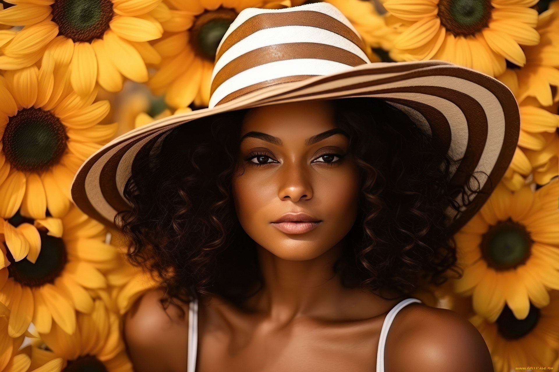 3д, графика, портреты, и, лица, , portraits, and, faсes, брюнетка, шляпа