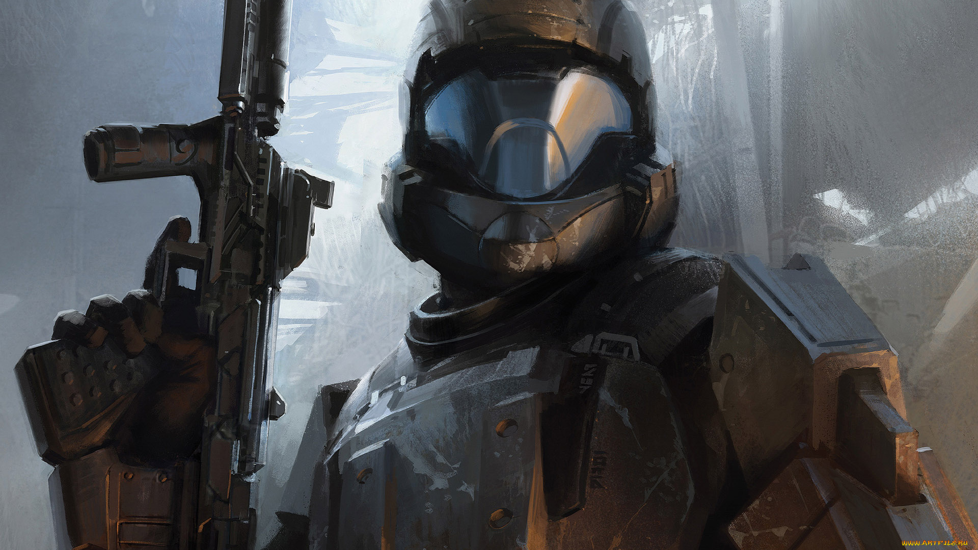 видео, игры, halo, odst