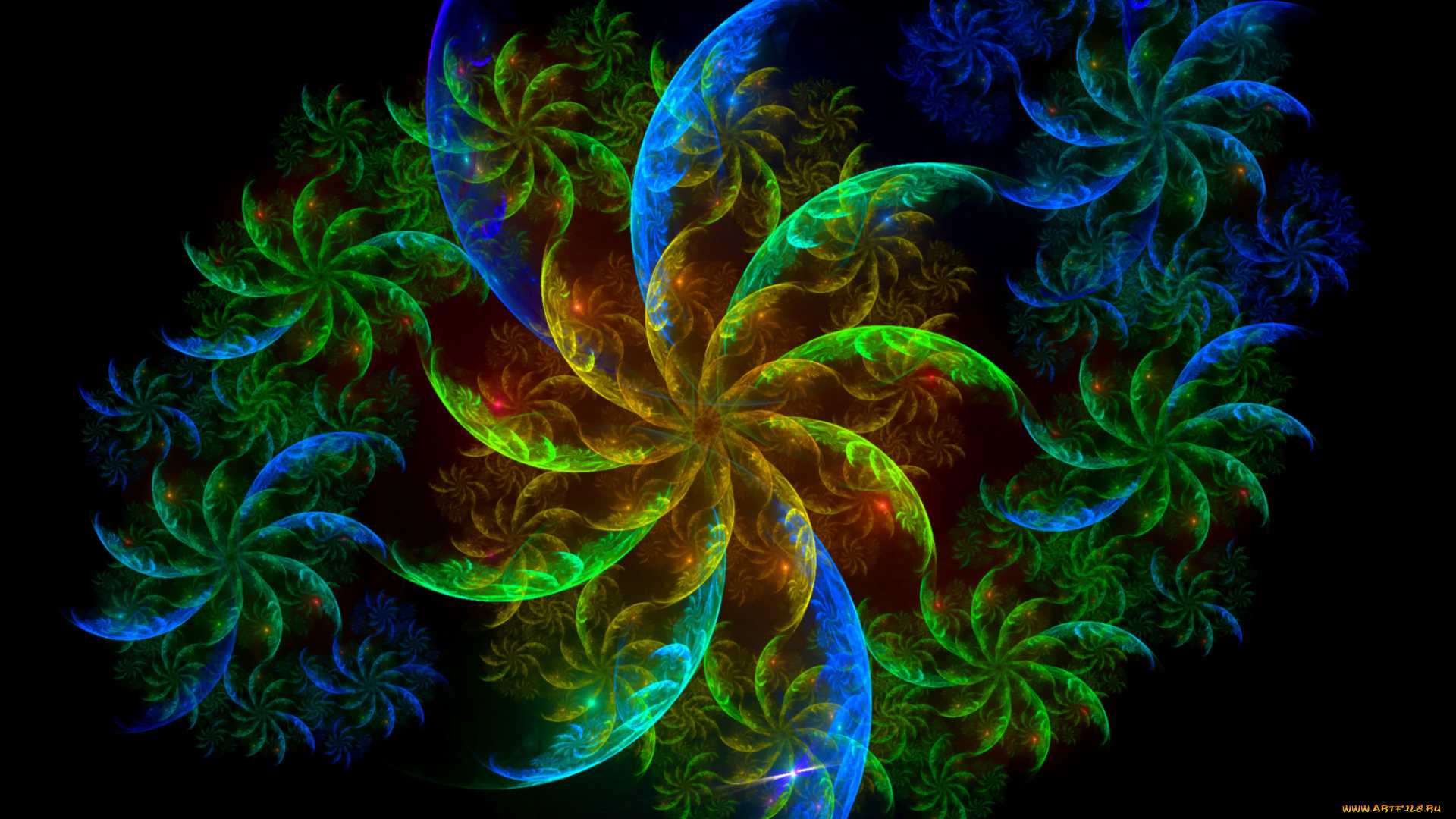 3д, графика, fractal, фракталы