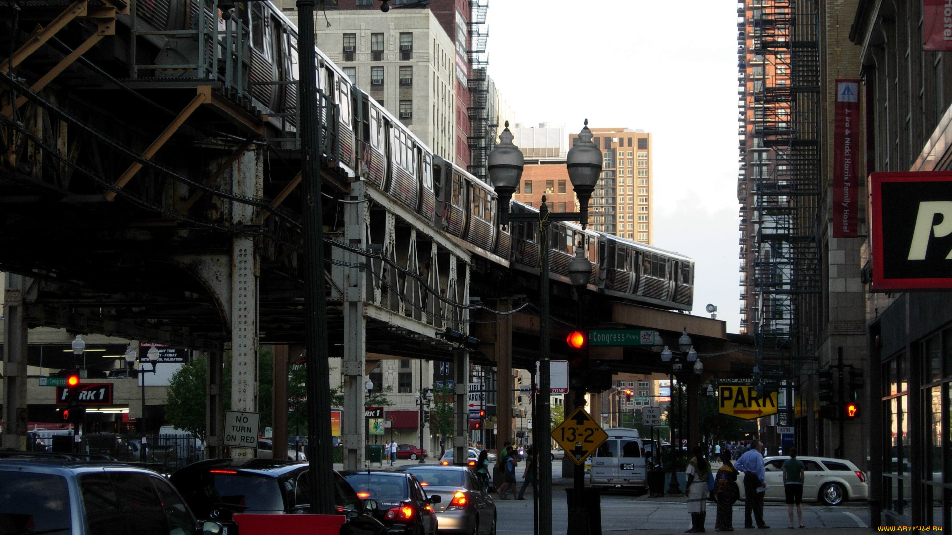 города, Чикаго, сша