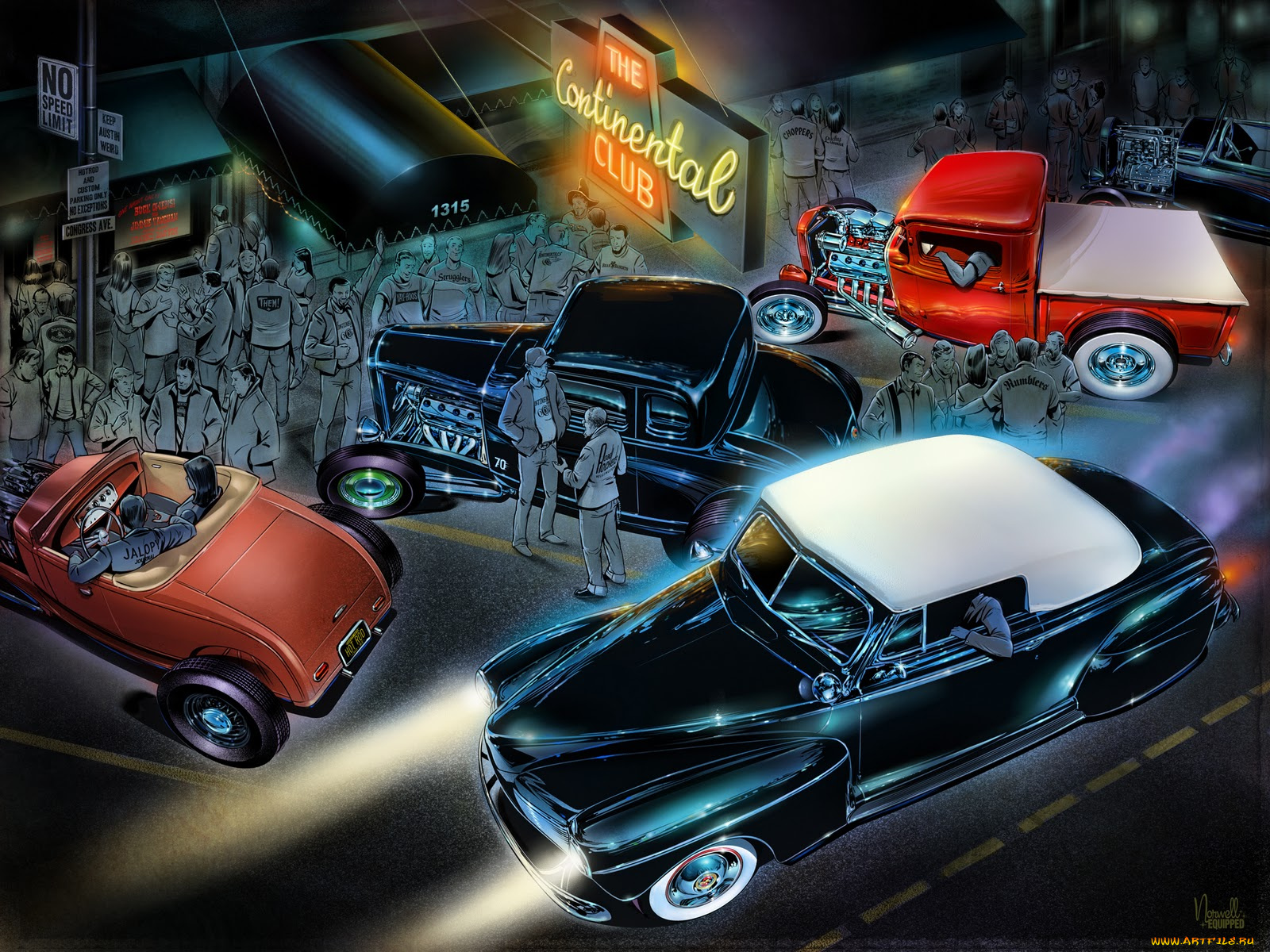 автомобили, рисованные, wallpaper
