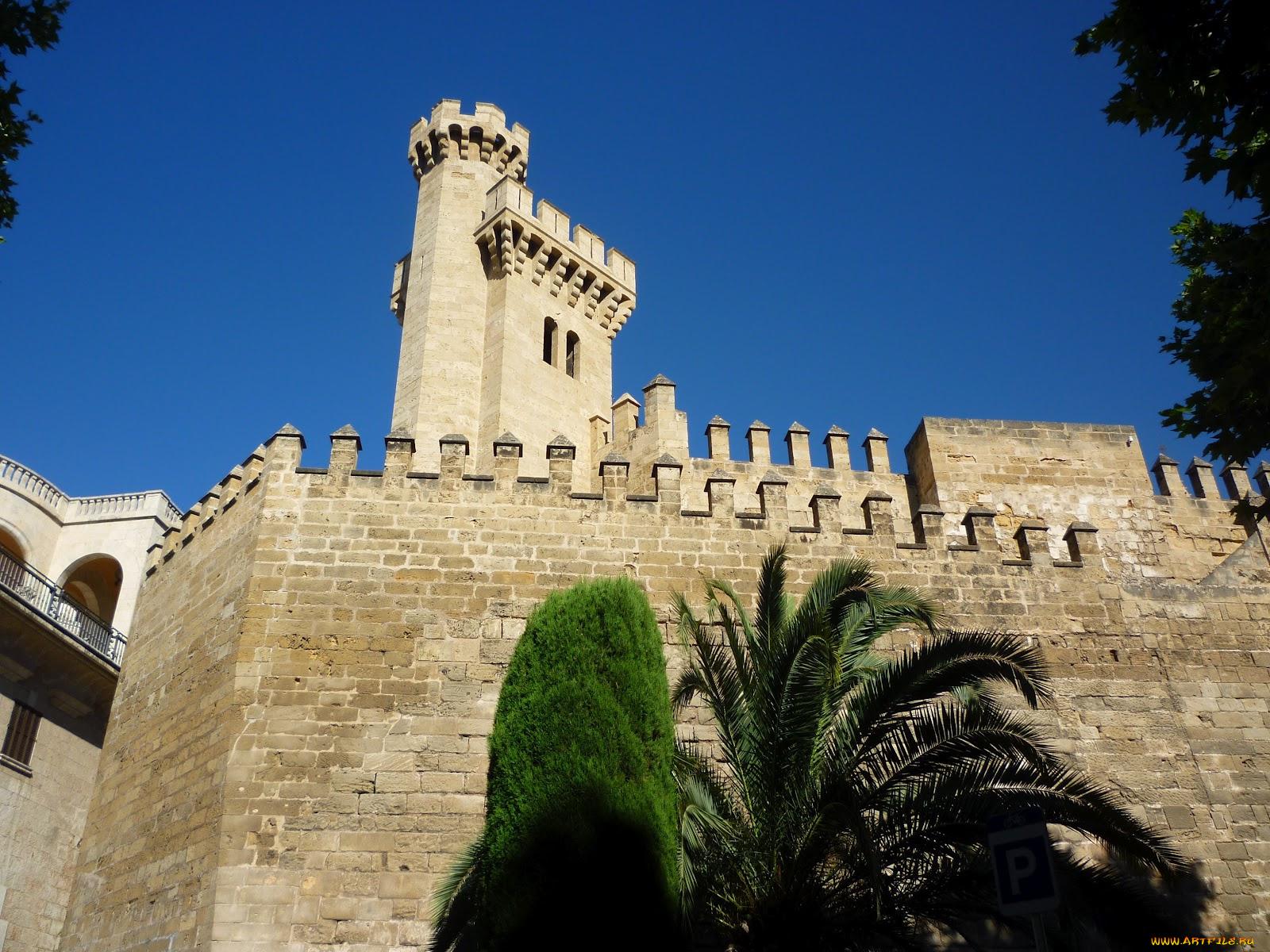 королевский, дворец, альмудайна, города, дворцы, замки, крепости, испания, пальма-де-майорка