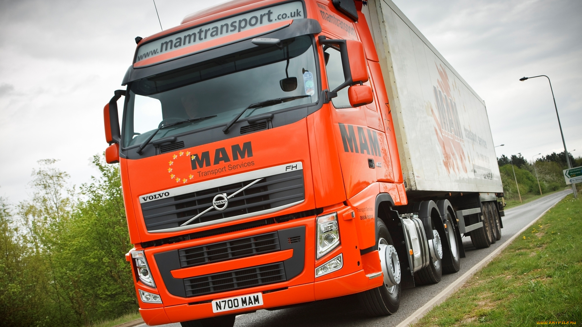 автомобили, volvo, trucks, uk-spec, 6x2, 460, fh, truck, trailer