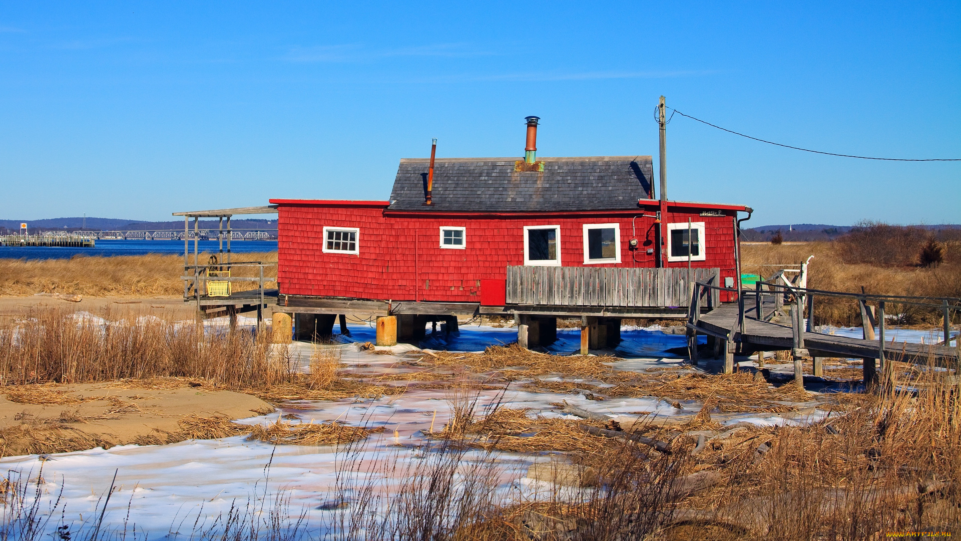 разное, сооружения, постройки, дом, мост