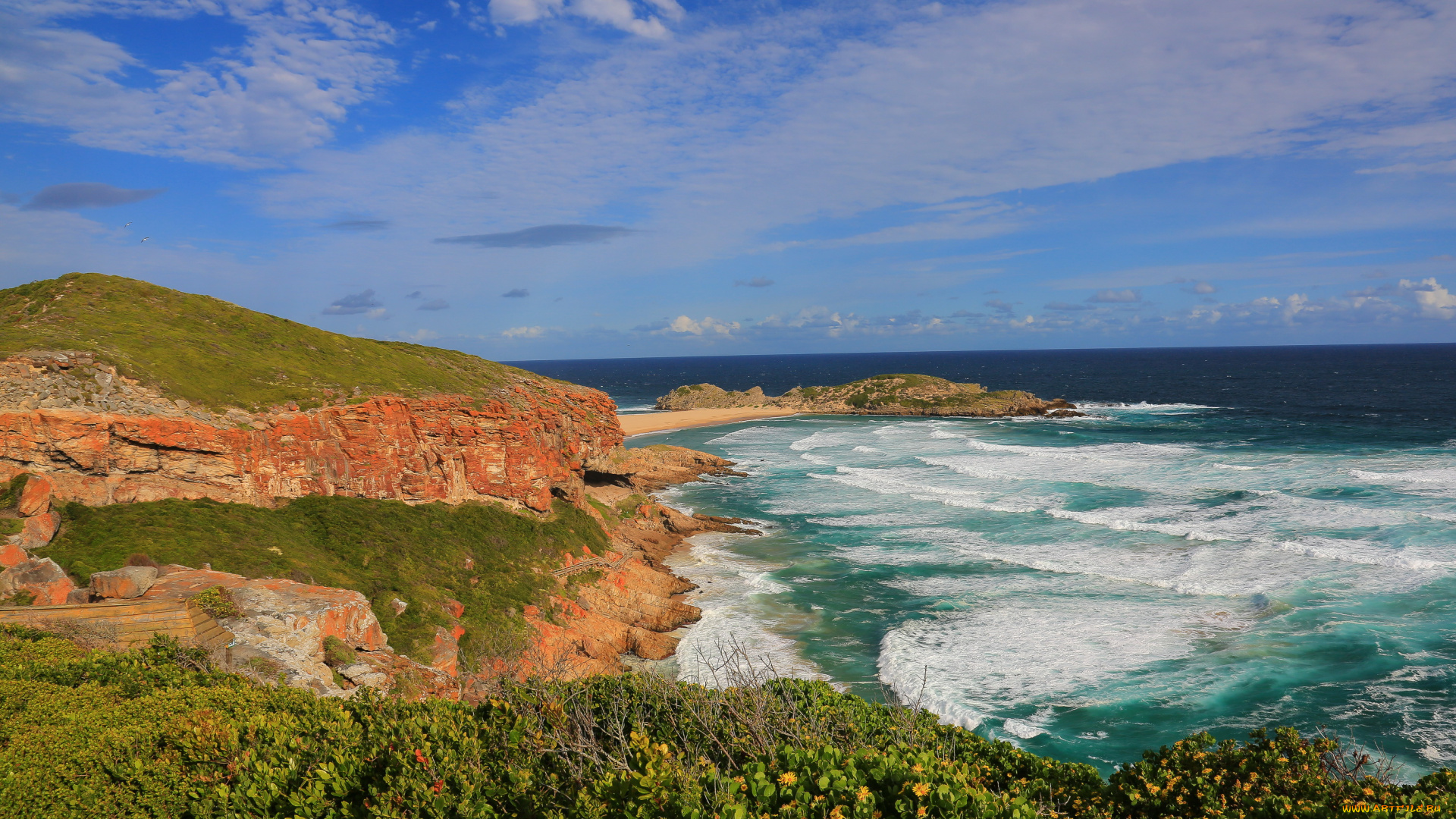 plettenberg, bay, south, africa, природа, побережье, море