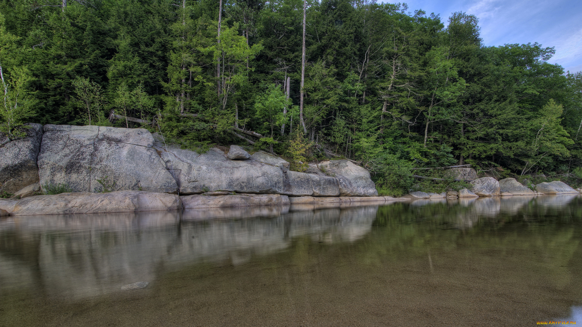 sawyers, river, bartlett, usа, природа, реки, озера, лес, река