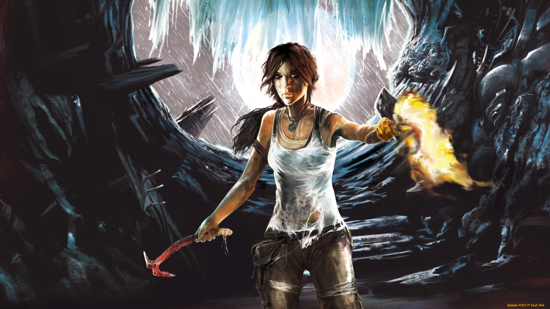 tomb, raider, 2013, видео, игры, лара, крофт