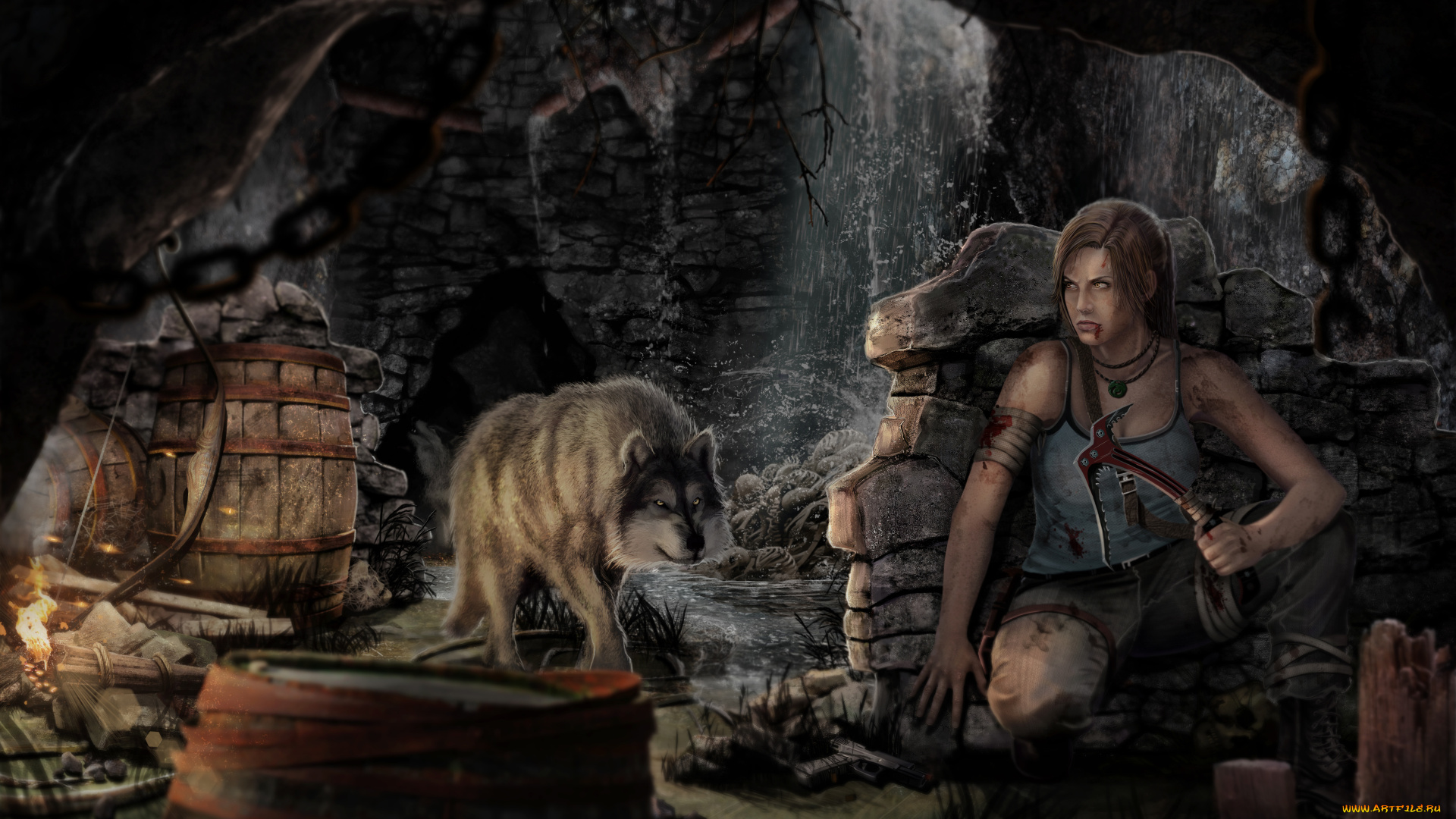 tomb, raider, 2013, видео, игры, лара, крофт