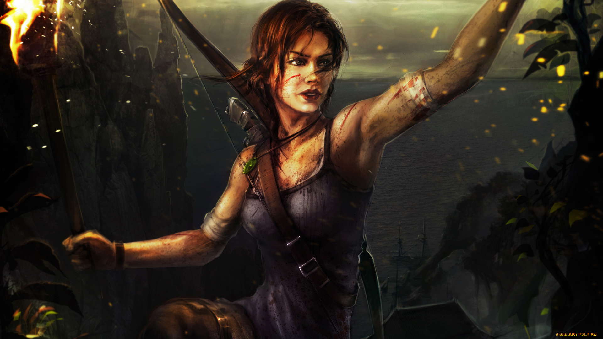 tomb, raider, 2013, видео, игры, лара, крофт