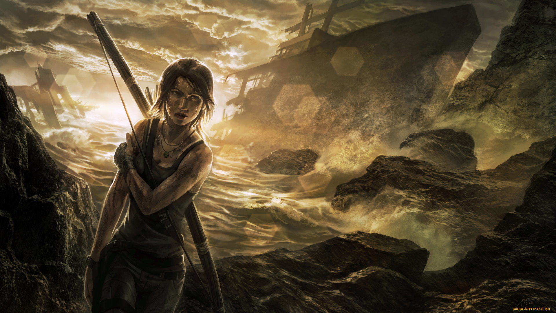 tomb, raider, 2013, видео, игры, лара, крофт