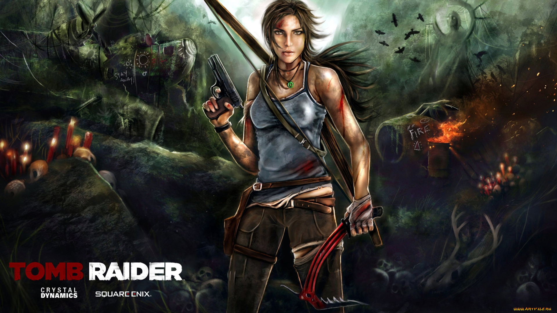 tomb, raider, 2013, видео, игры, лара, крофт