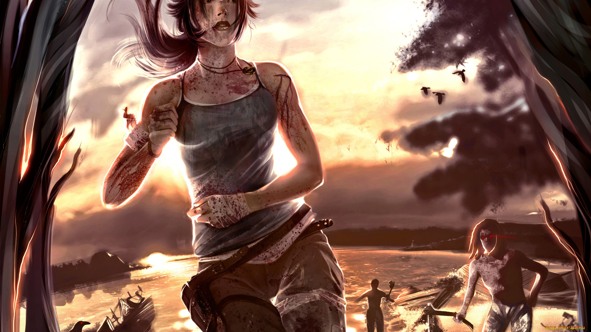 tomb, raider, 2013, видео, игры, лара, крофт