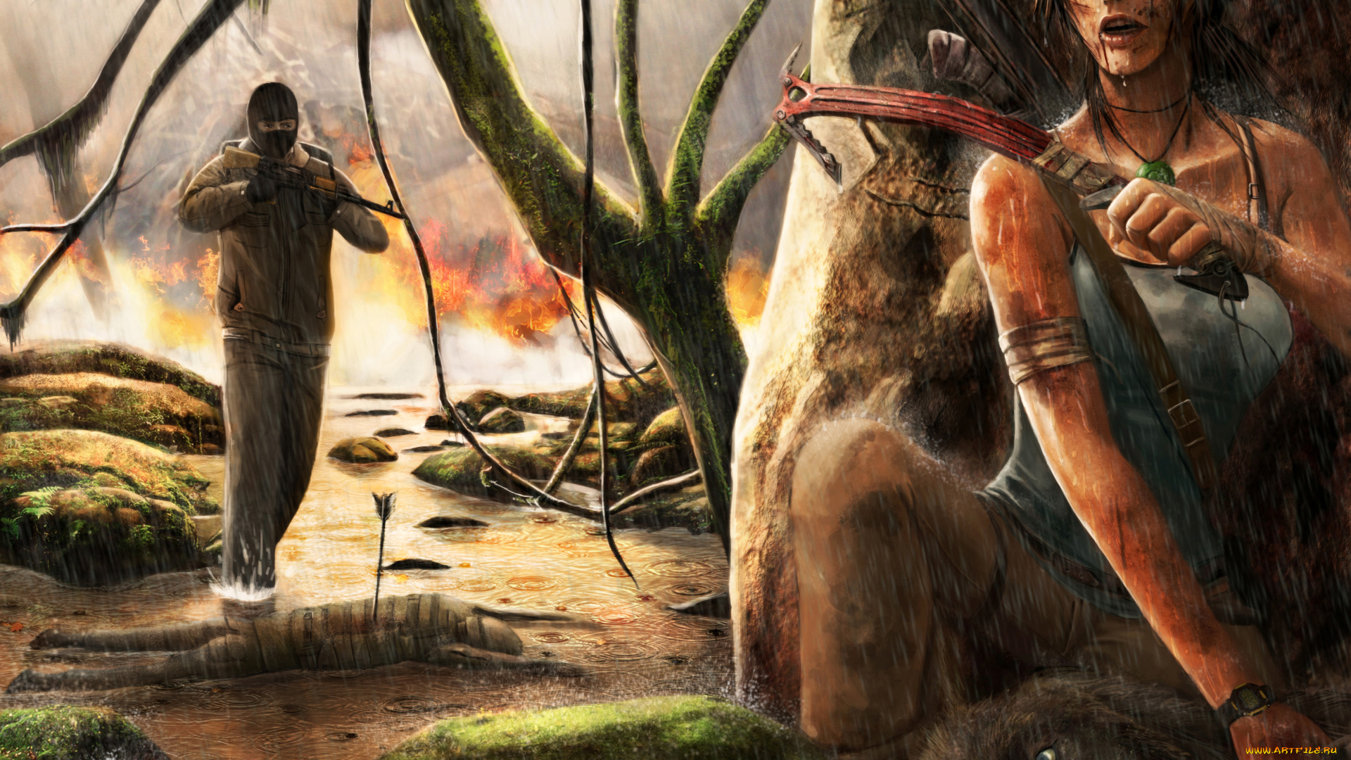 tomb, raider, 2013, видео, игры, лара, крофт