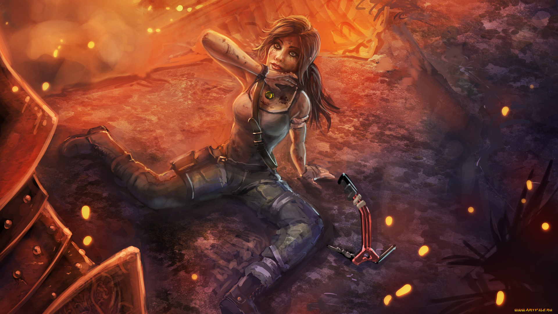 tomb, raider, 2013, видео, игры, лара, крофт