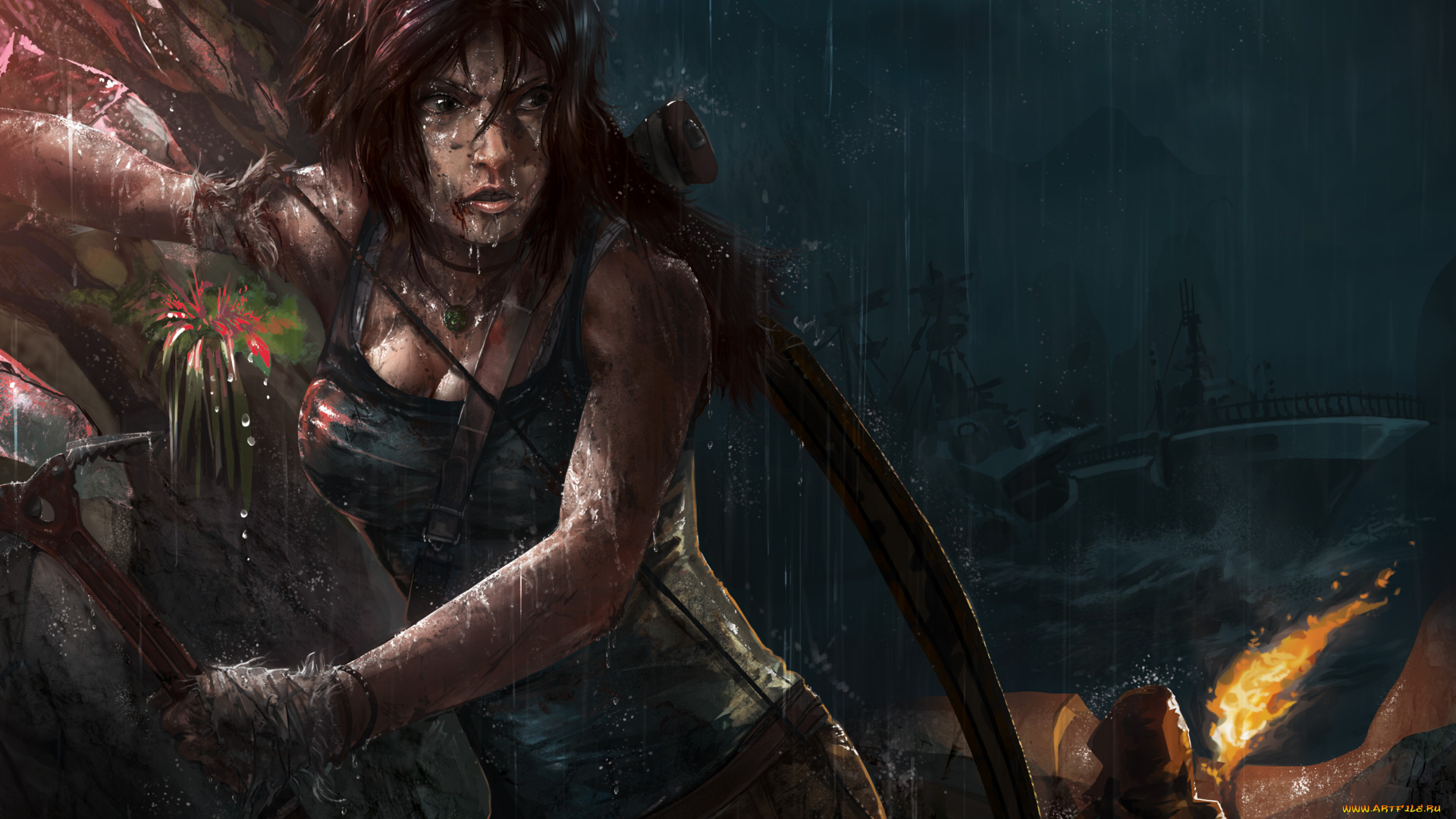 tomb, raider, 2013, видео, игры, лара, крофт