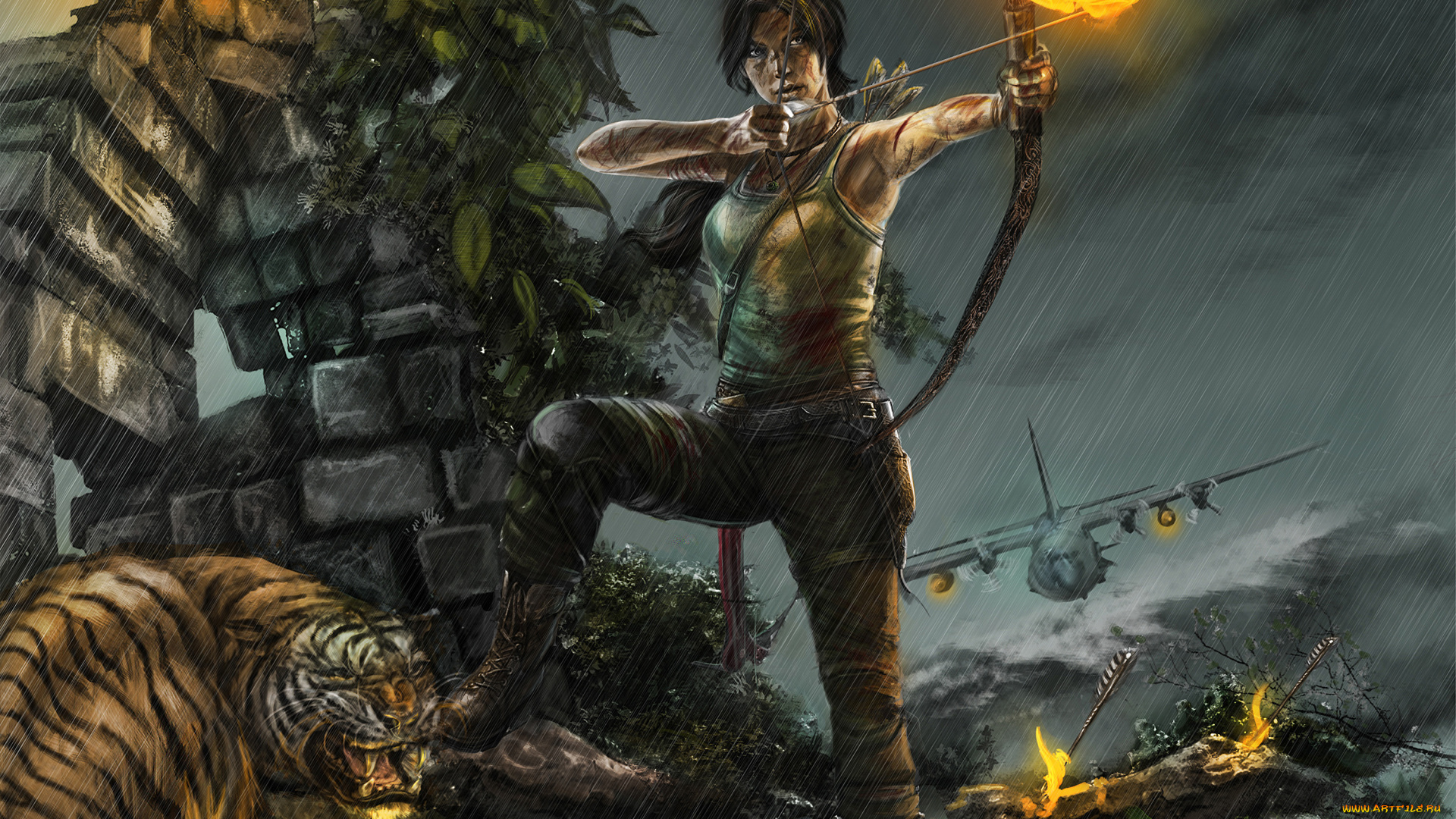 tomb, raider, 2013, видео, игры, лара, крофт