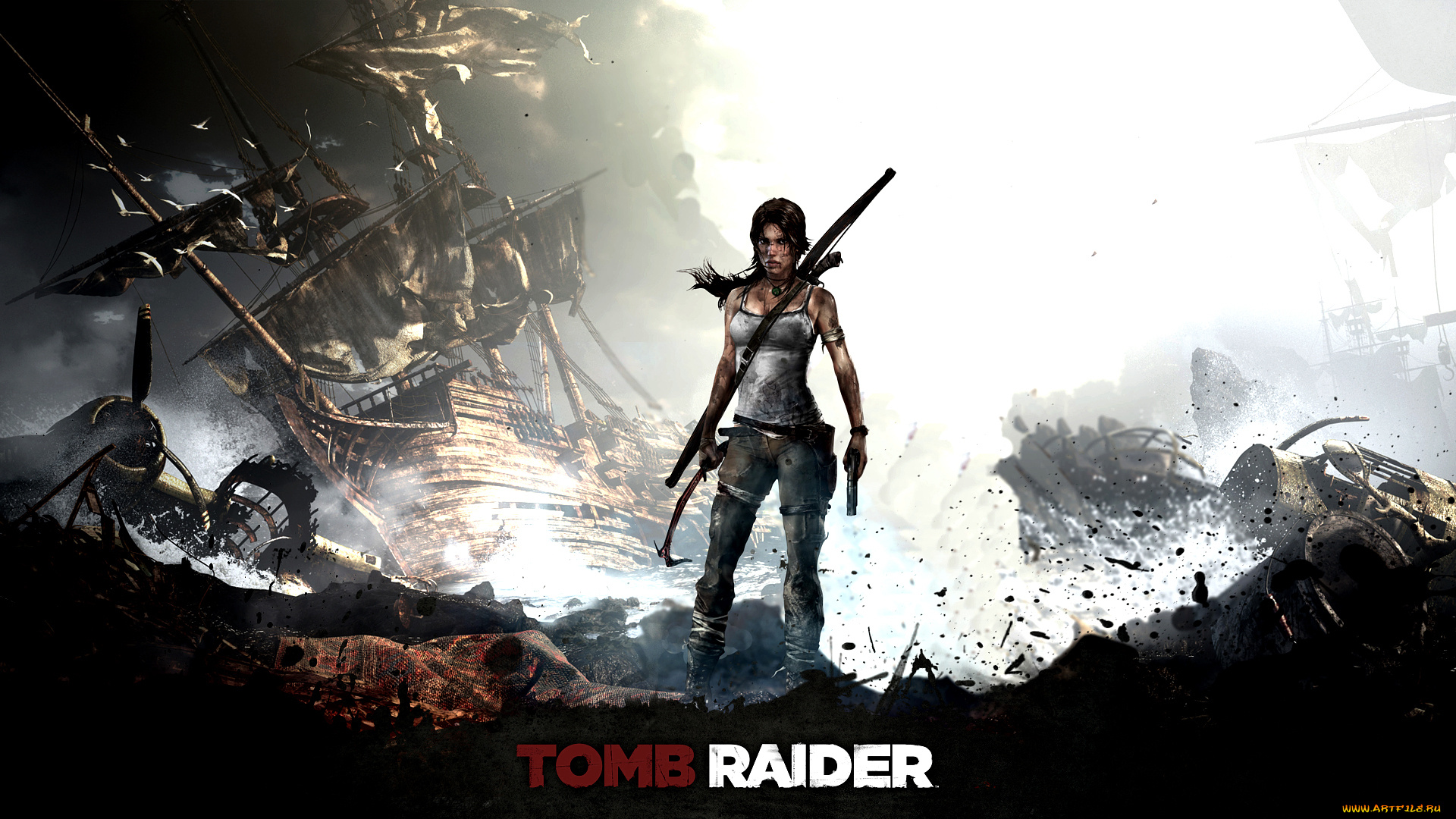 tomb, raider, 2013, видео, игры, лара, крофт