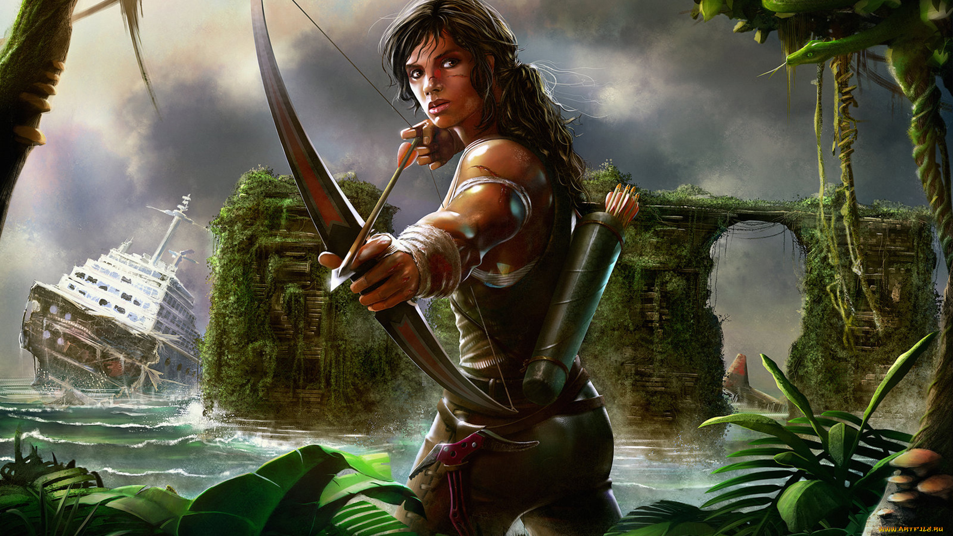 tomb, raider, 2013, видео, игры, лара, крофт