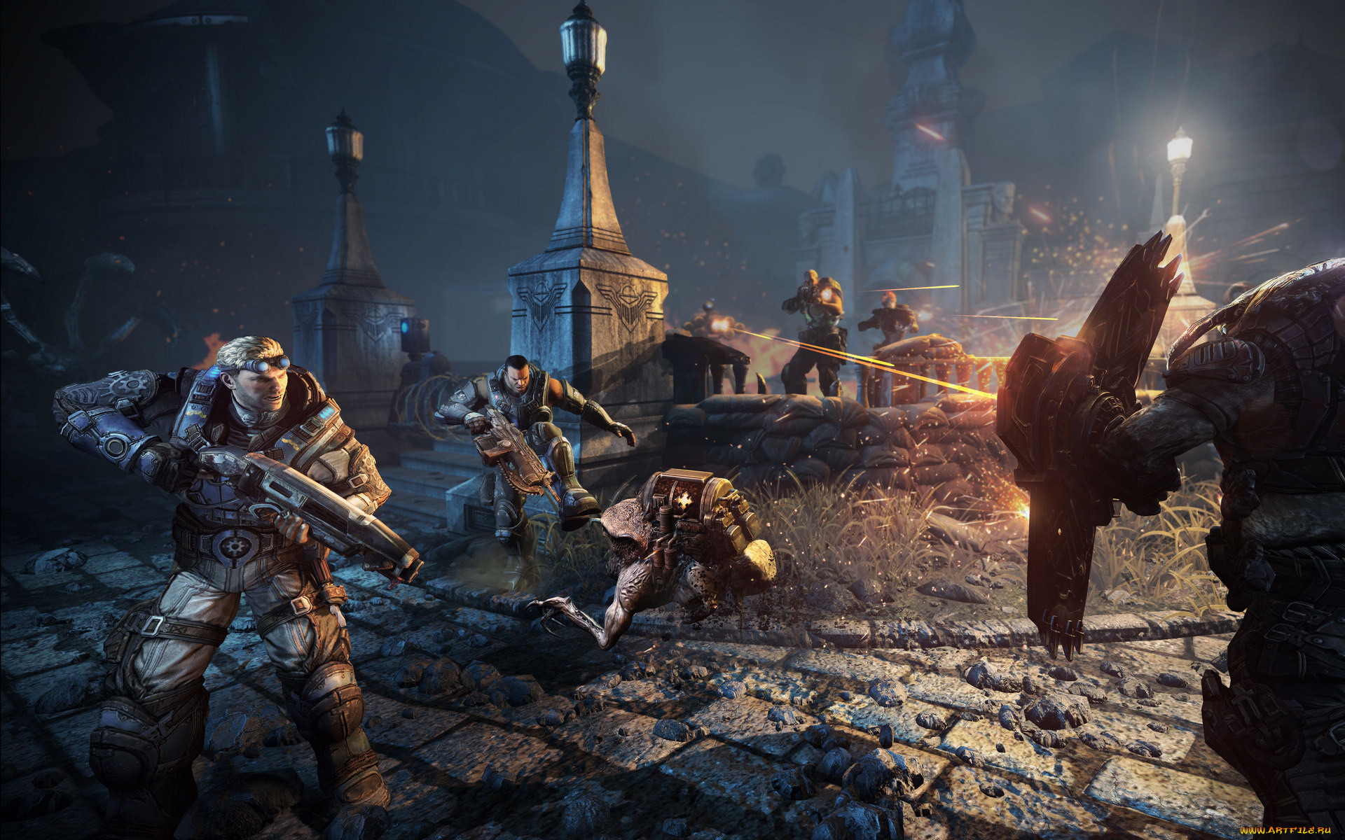 видео, игры, gears, of, war, judgment, war-