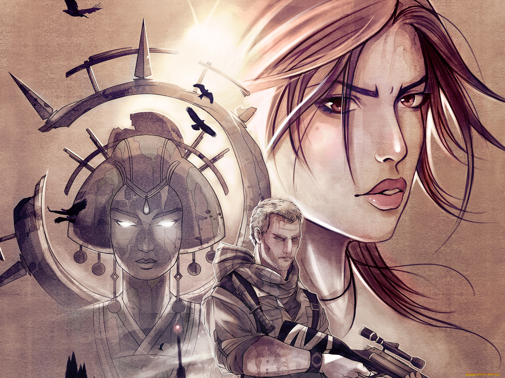 tomb, raider, 2013, видео, игры, лара, крофт