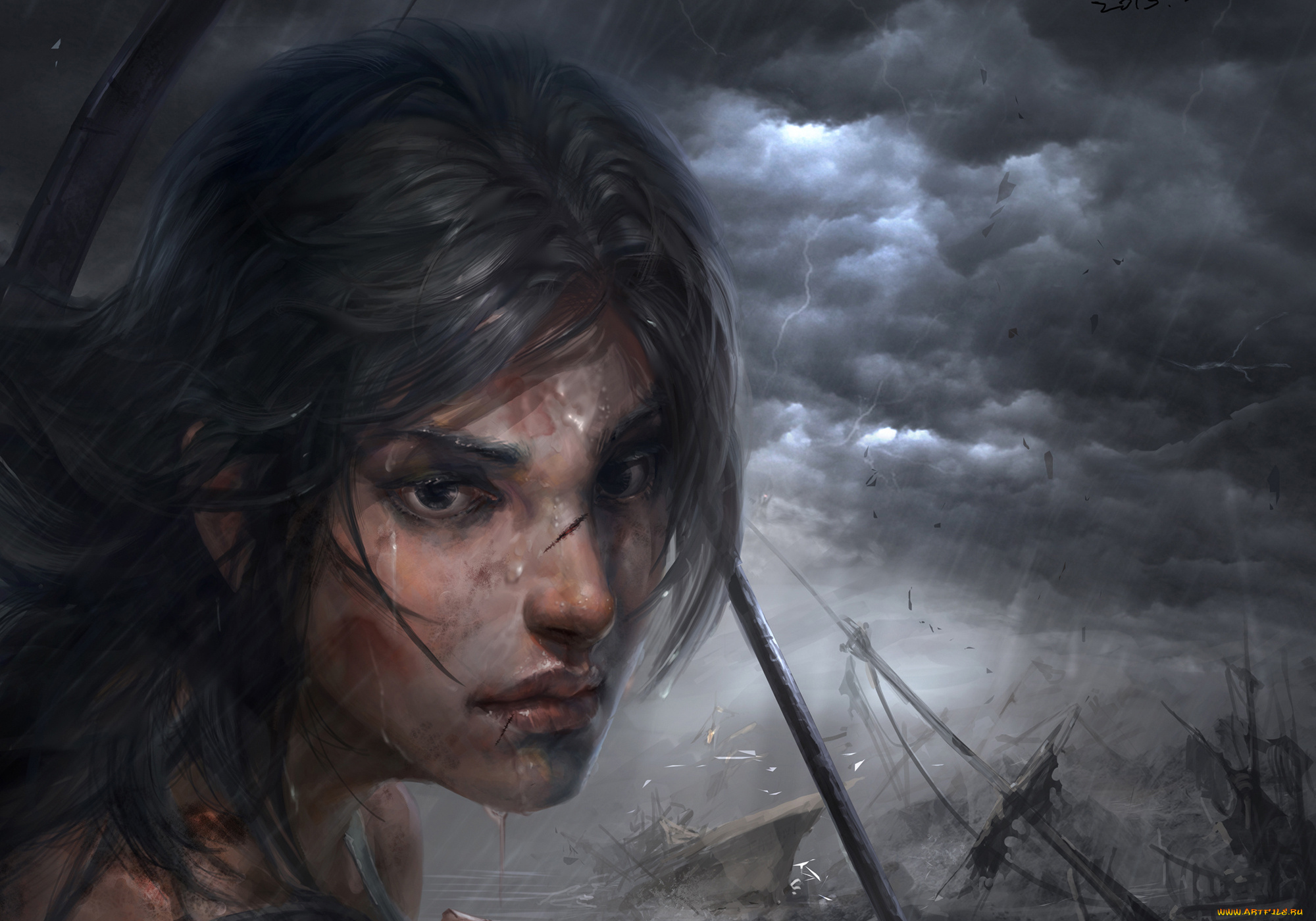 tomb, raider, 2013, видео, игры, лара, крофт