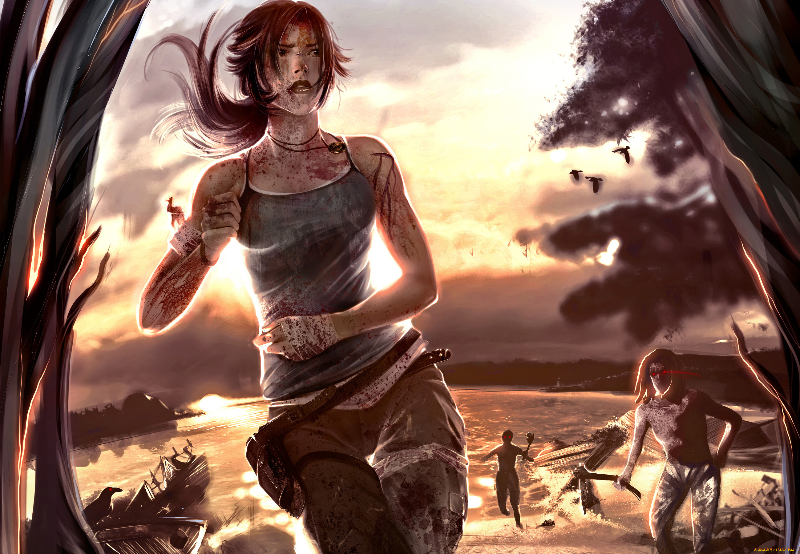 tomb, raider, 2013, видео, игры, лара, крофт