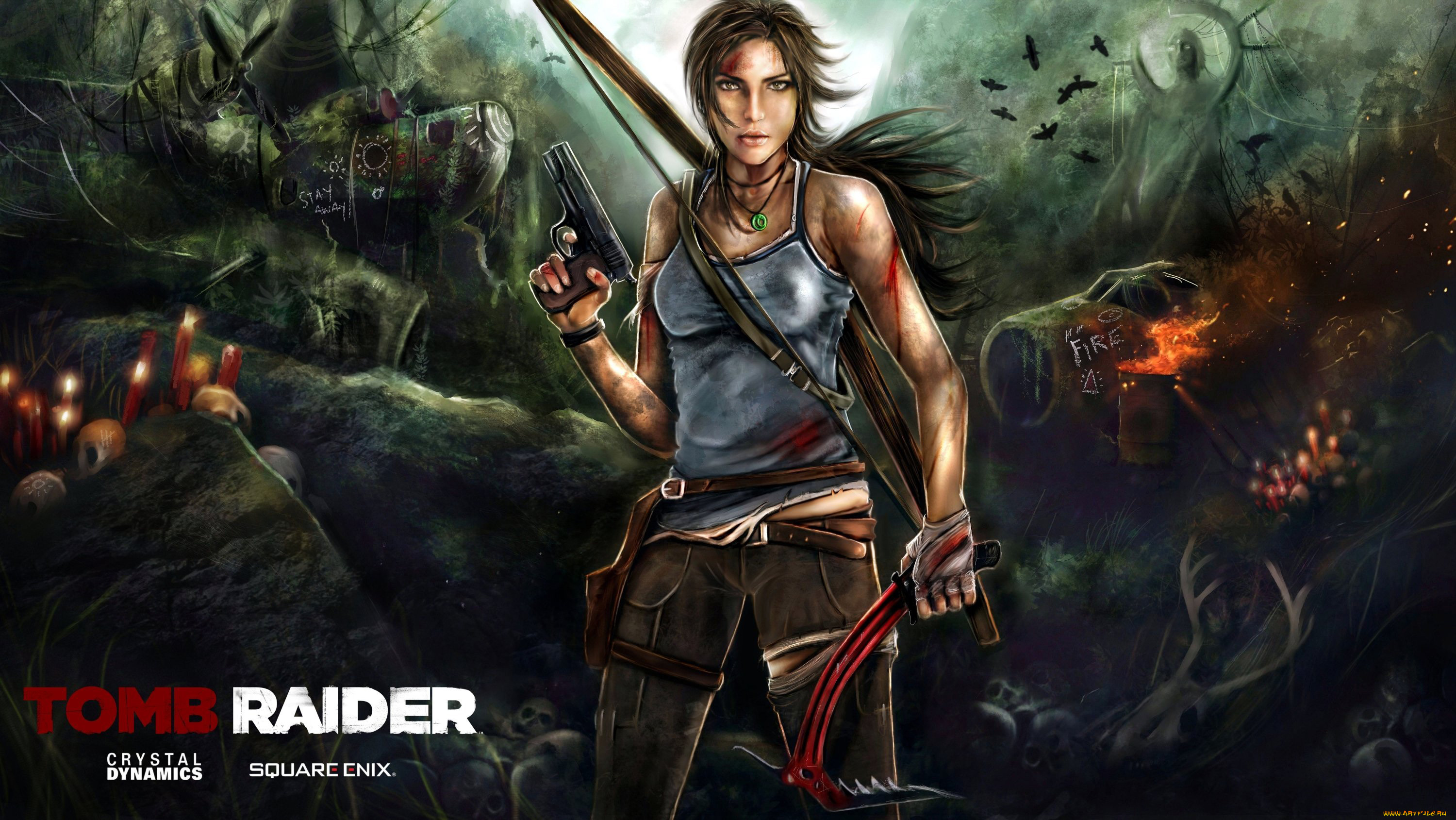 tomb, raider, 2013, видео, игры, лара, крофт