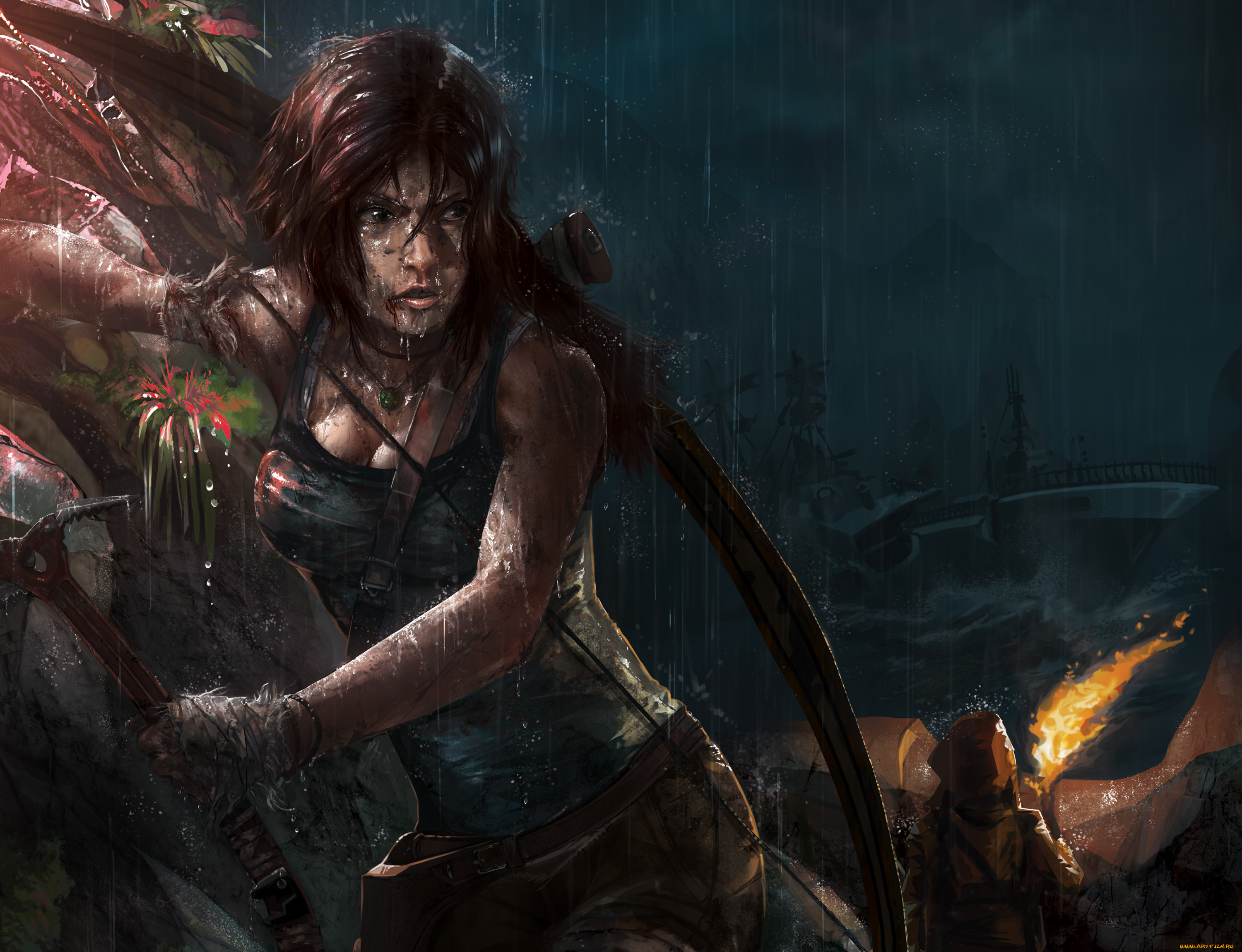 tomb, raider, 2013, видео, игры, лара, крофт