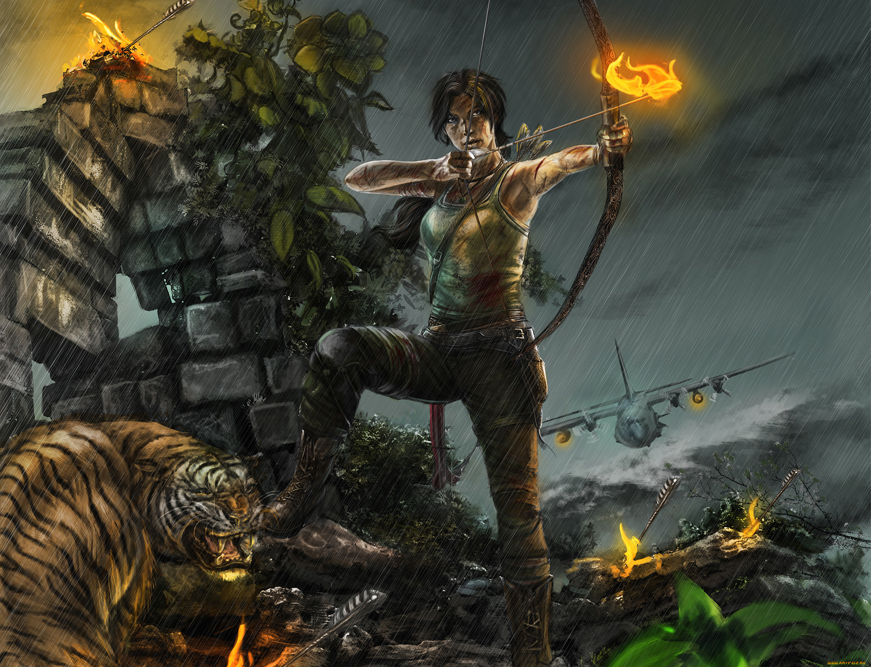 tomb, raider, 2013, видео, игры, лара, крофт