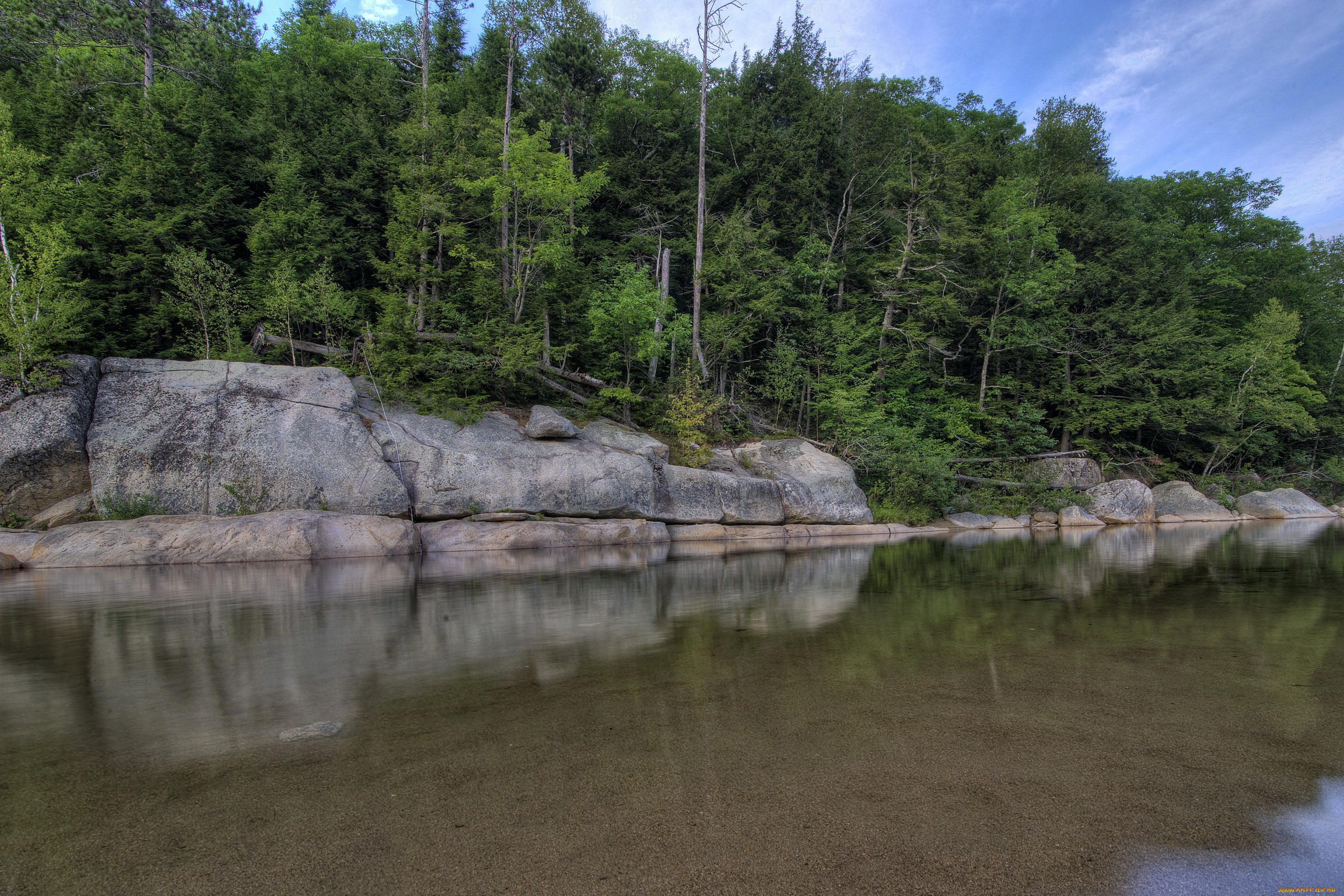 sawyers, river, bartlett, usа, природа, реки, озера, лес, река