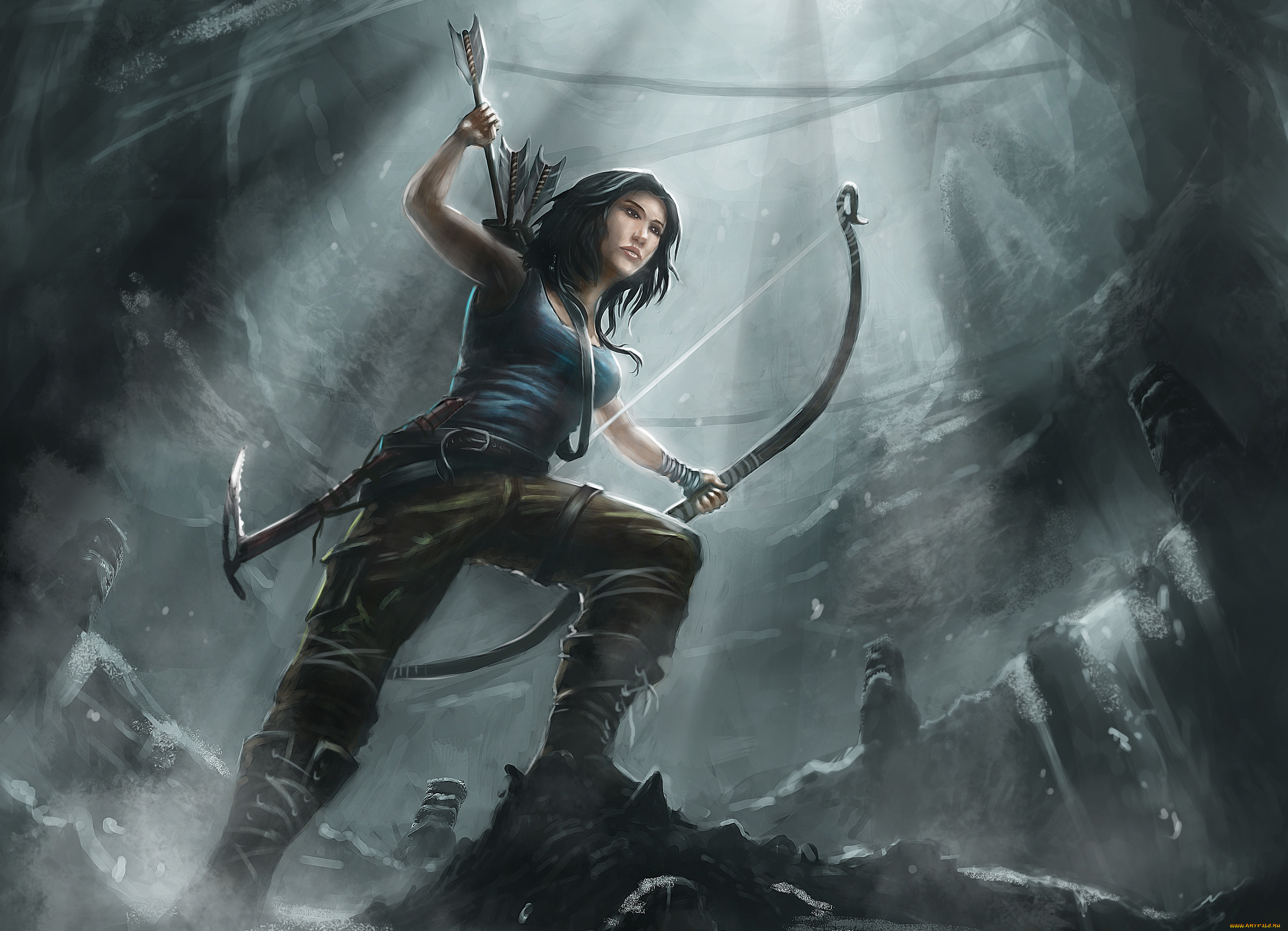 tomb, raider, 2013, видео, игры, лара, крофт