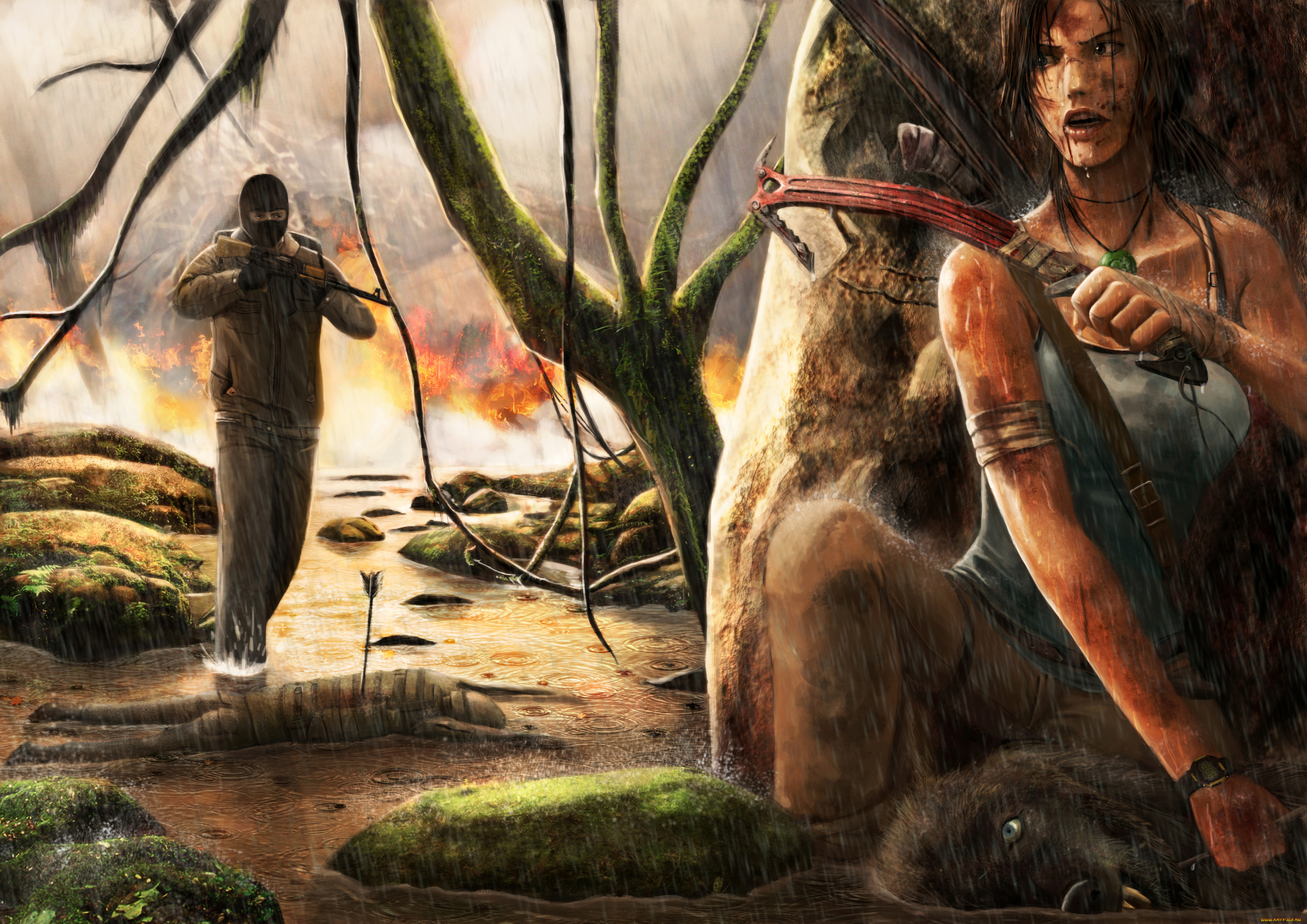 tomb, raider, 2013, видео, игры, лара, крофт