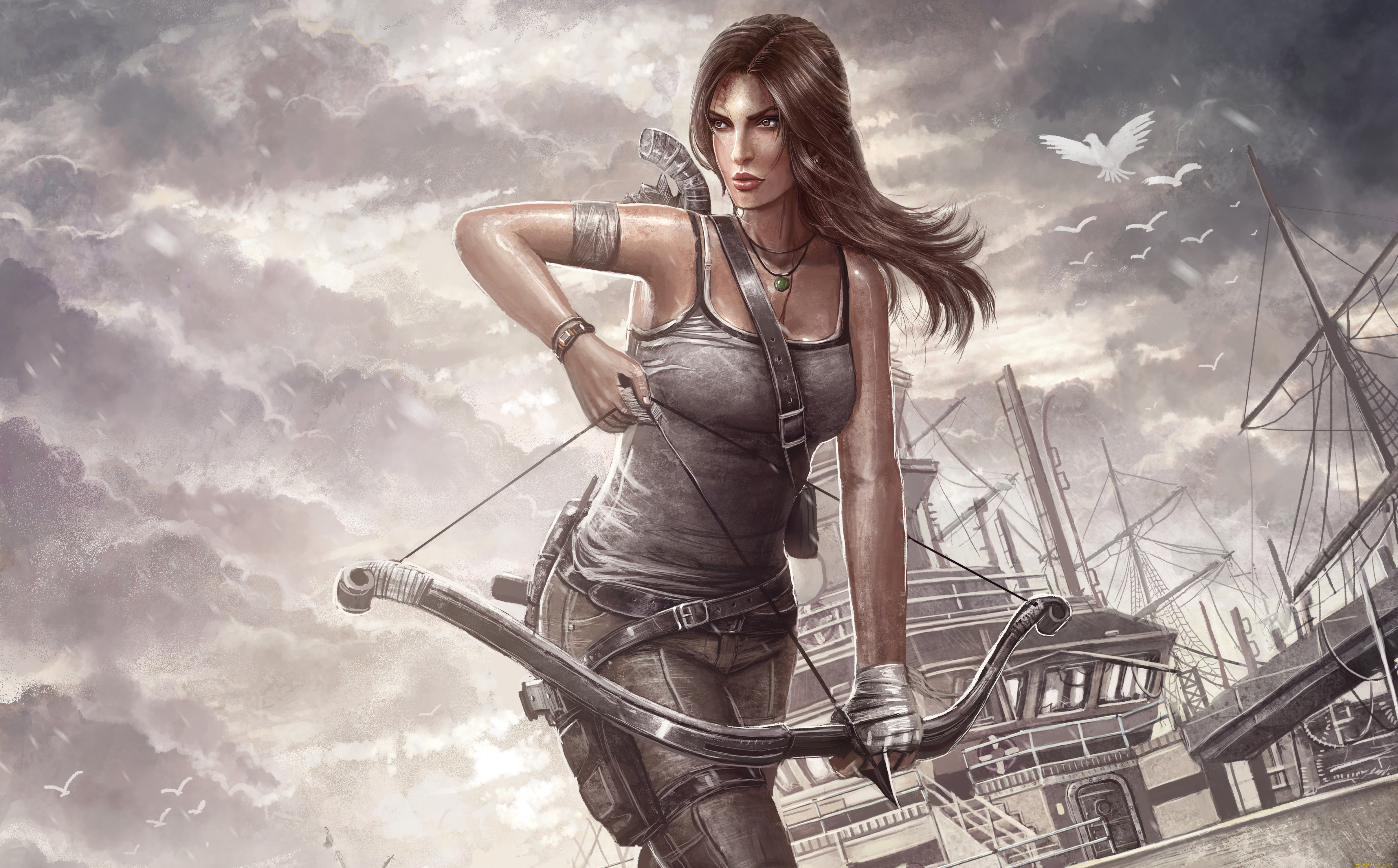 tomb, raider, 2013, видео, игры, лара, крофт