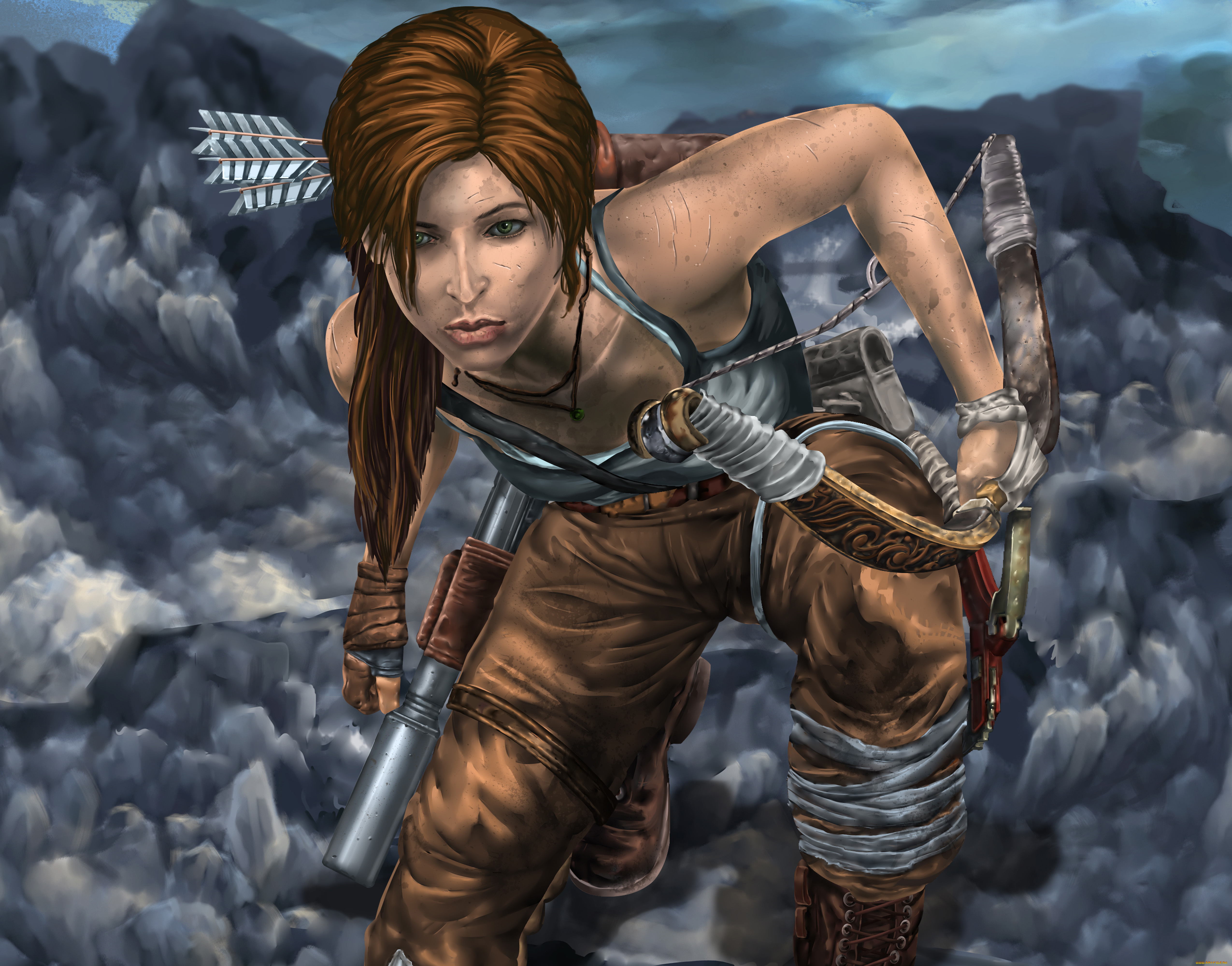 tomb, raider, 2013, видео, игры, лара, крофт