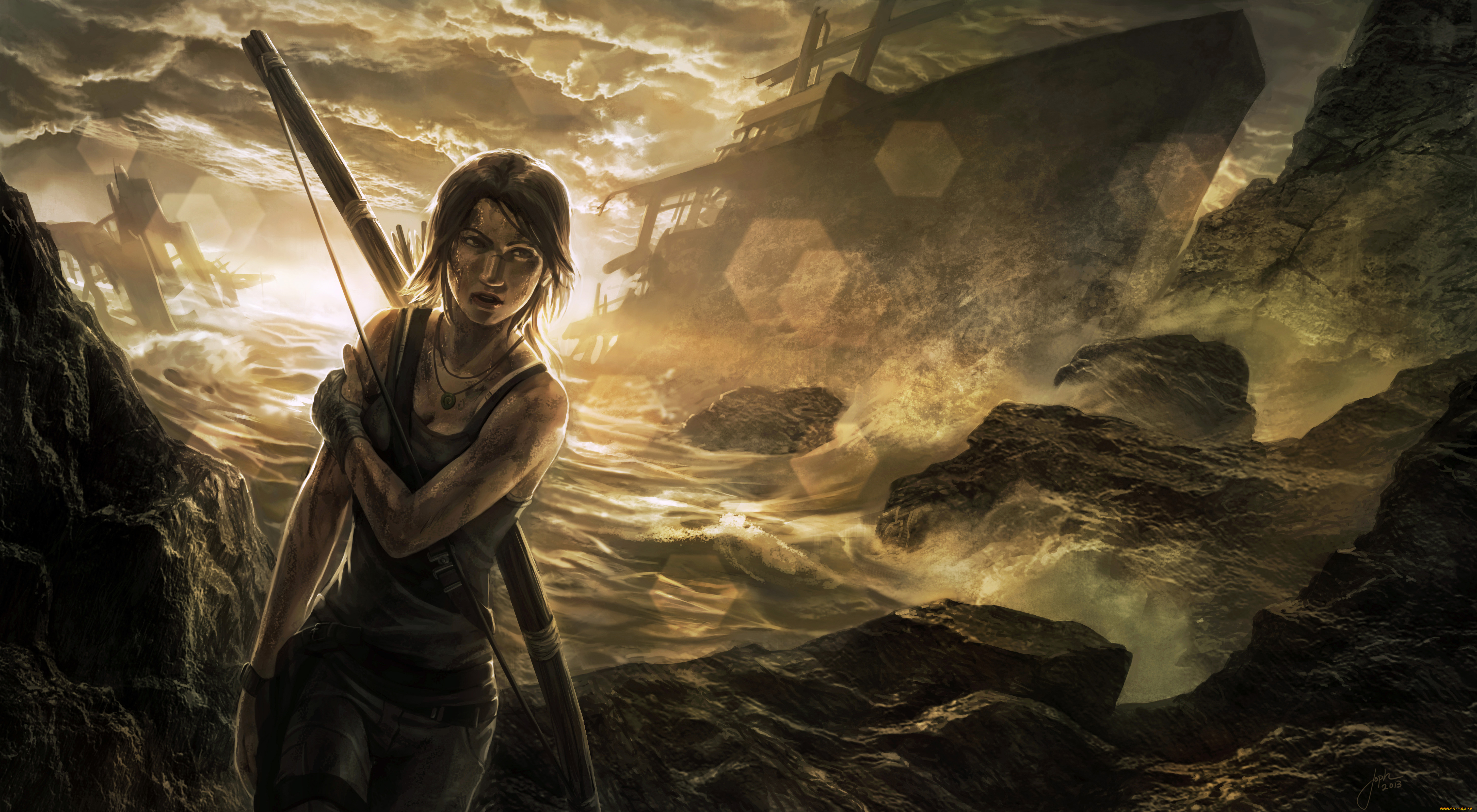 tomb, raider, 2013, видео, игры, лара, крофт