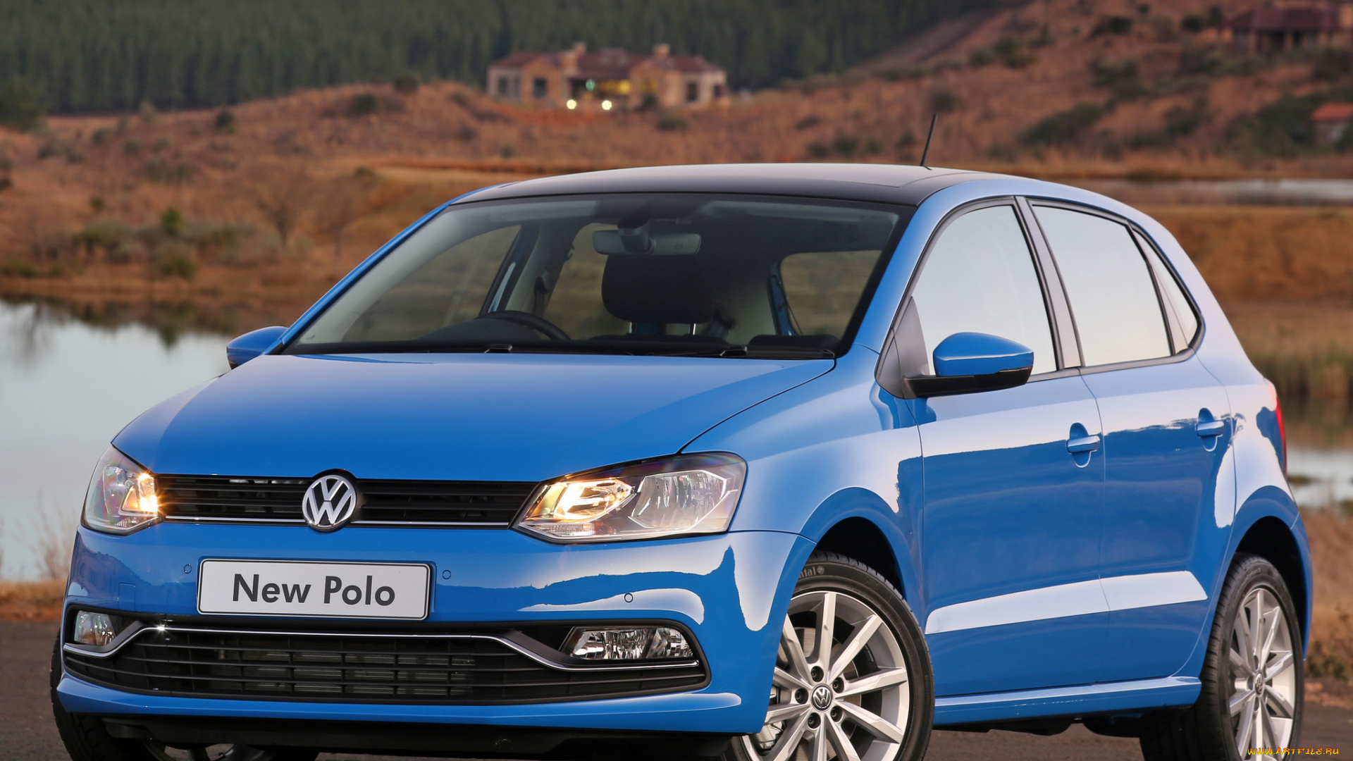 автомобили, volkswagen, polo, синий, 2014г, typ, 6r, za-spec