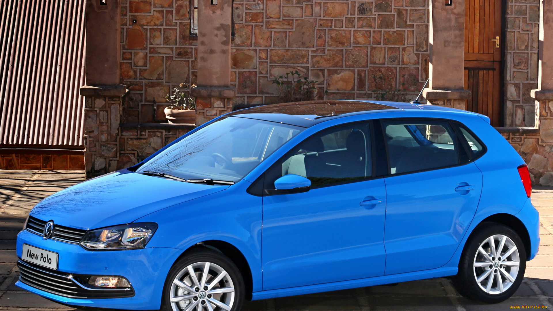 автомобили, volkswagen, za-spec, polo, синий, 2014г, typ, 6r