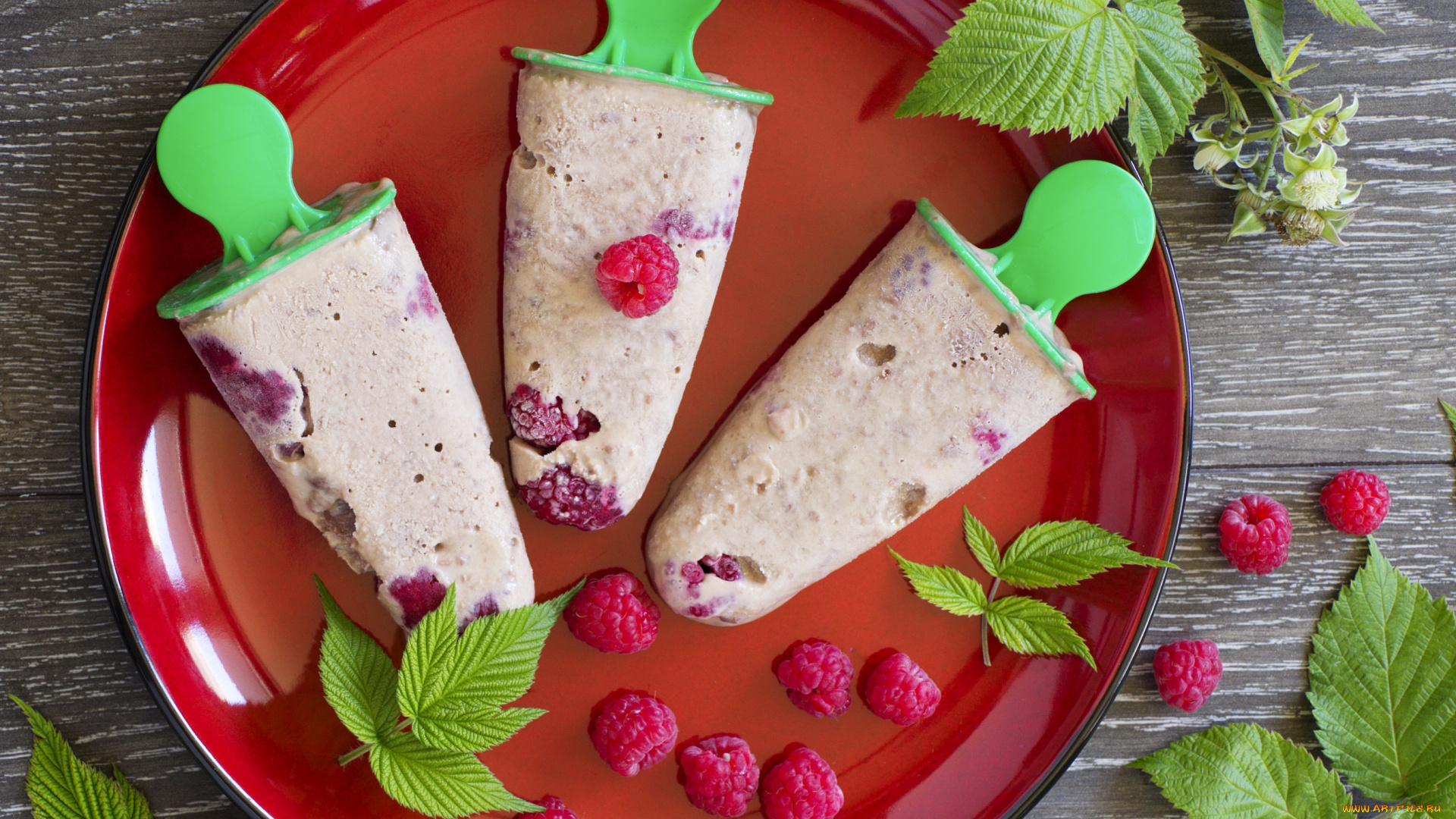 еда, мороженое, , десерты, малина