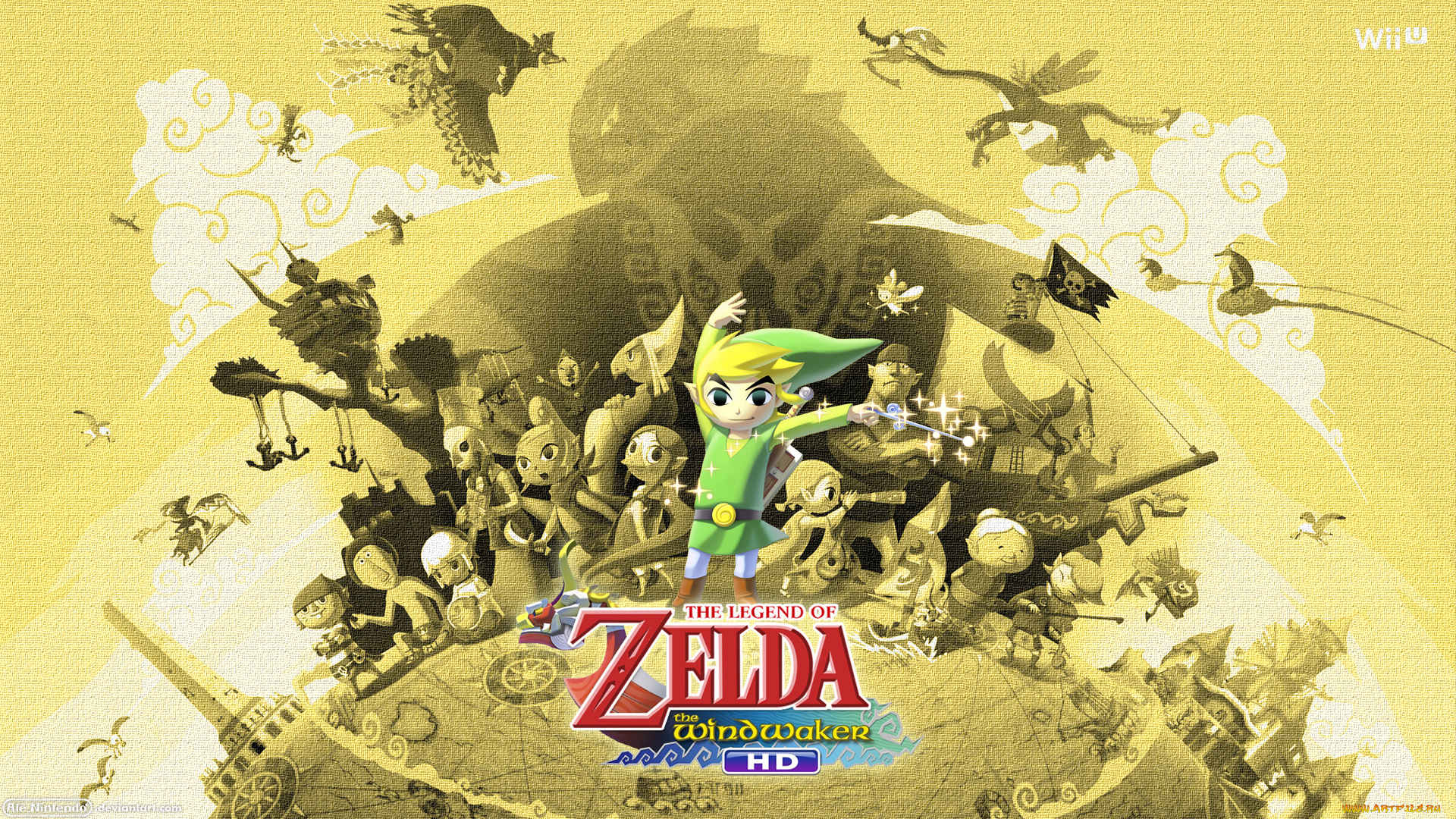 the, legend, of, zelda, , wind, waker, видео, игры, персонажи, желтый