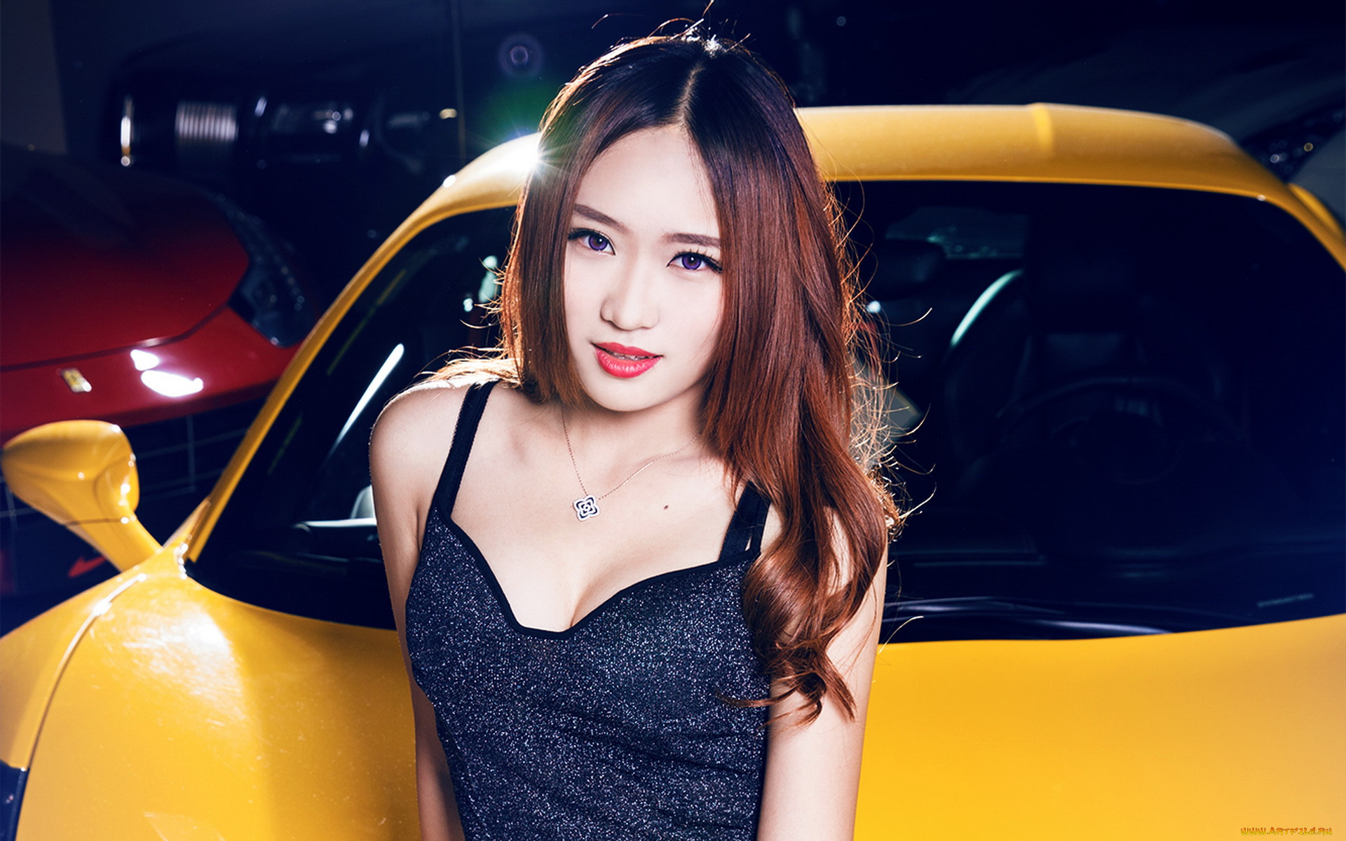 автомобили, авто, с, девушками, 458, ferrari, девушка, автомобиль, italia