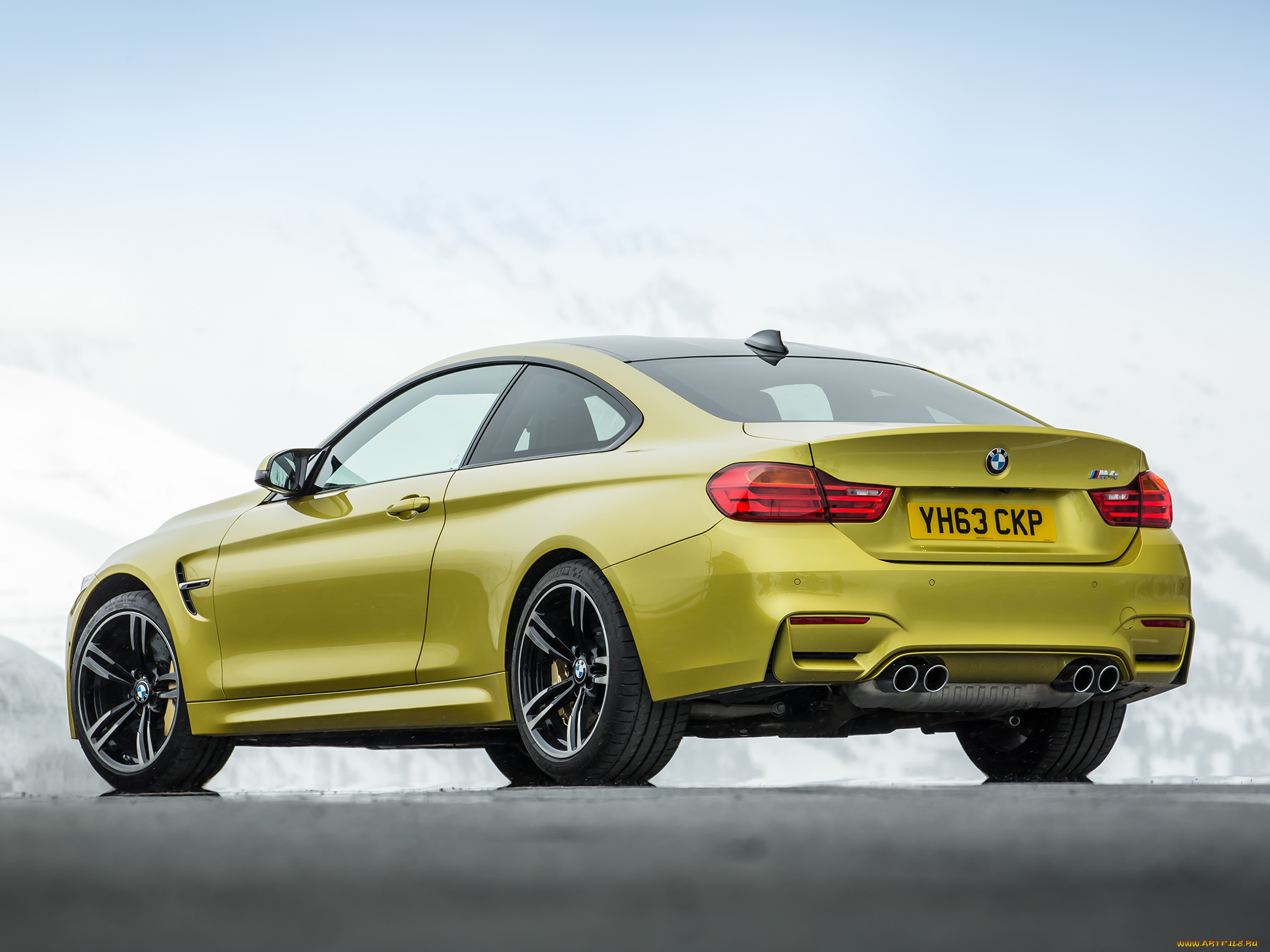 автомобили, bmw, coupе, m4, желтый, 2014г, f82, uk-spec
