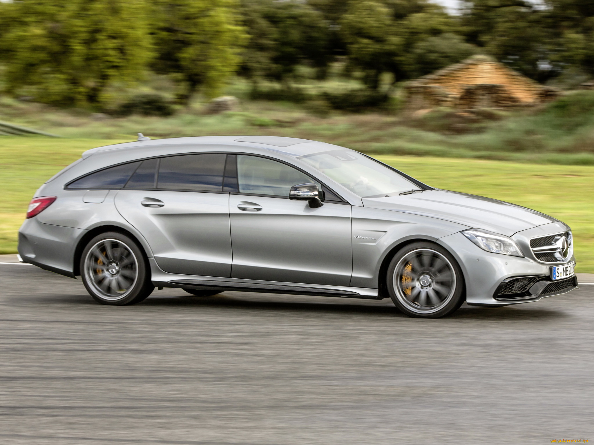 автомобили, mercedes-benz, светлый, brake, shooting, 2014г, 400, x218, package, sports, amg, cls