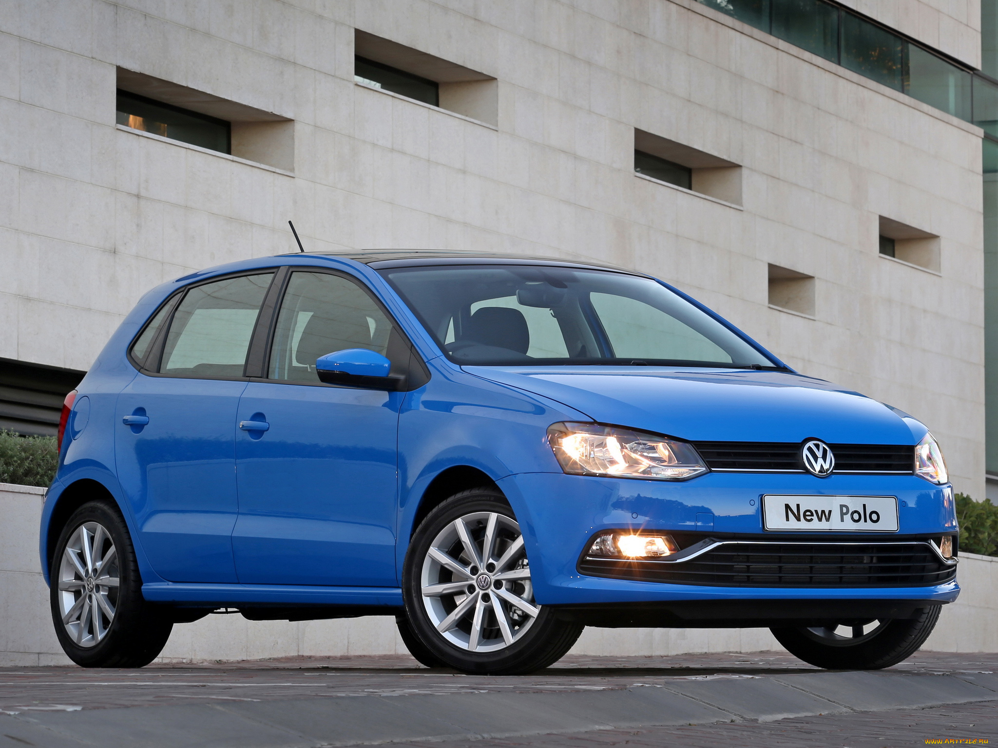 автомобили, volkswagen, 2014г, typ, 6r, синий, za-spec, polo